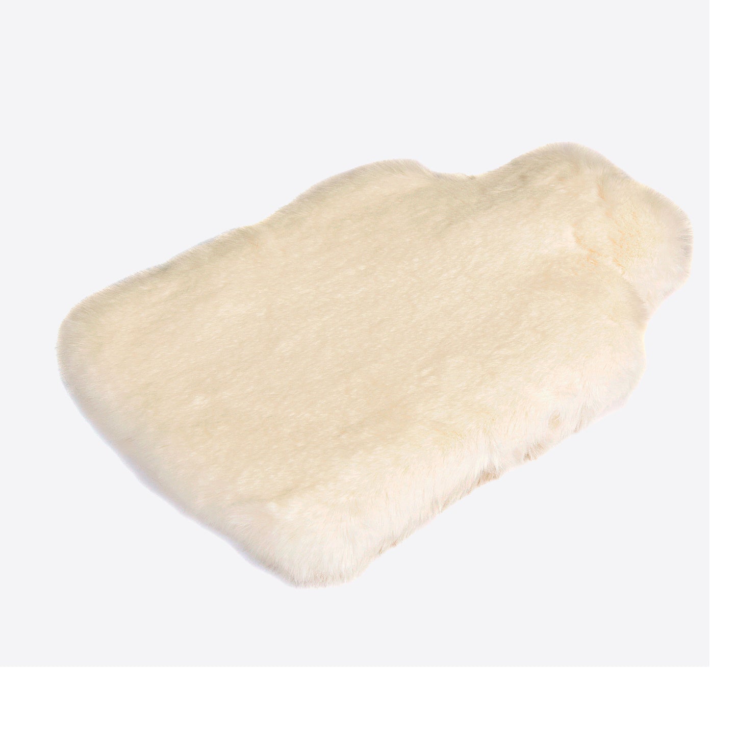 Cream Faux Fur Hot Water Bottle Not specified