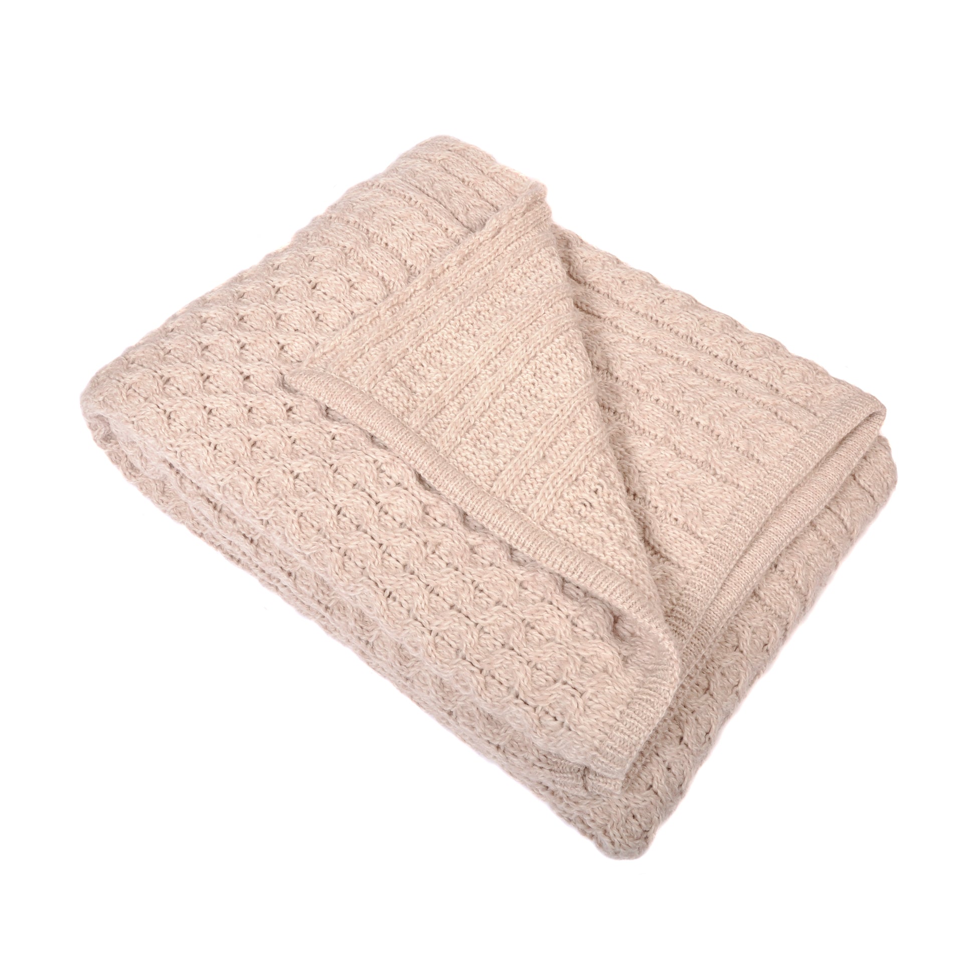 Oatmeal Knitted Throw Joanna Wood Shop