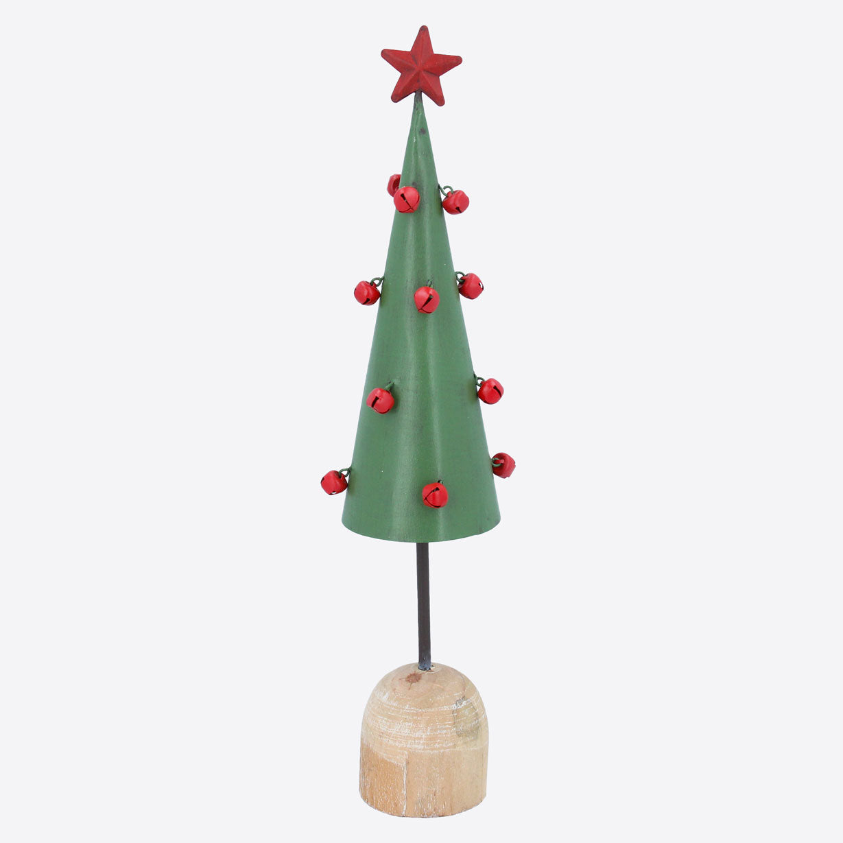 Green Metal Cone Tree Not specified