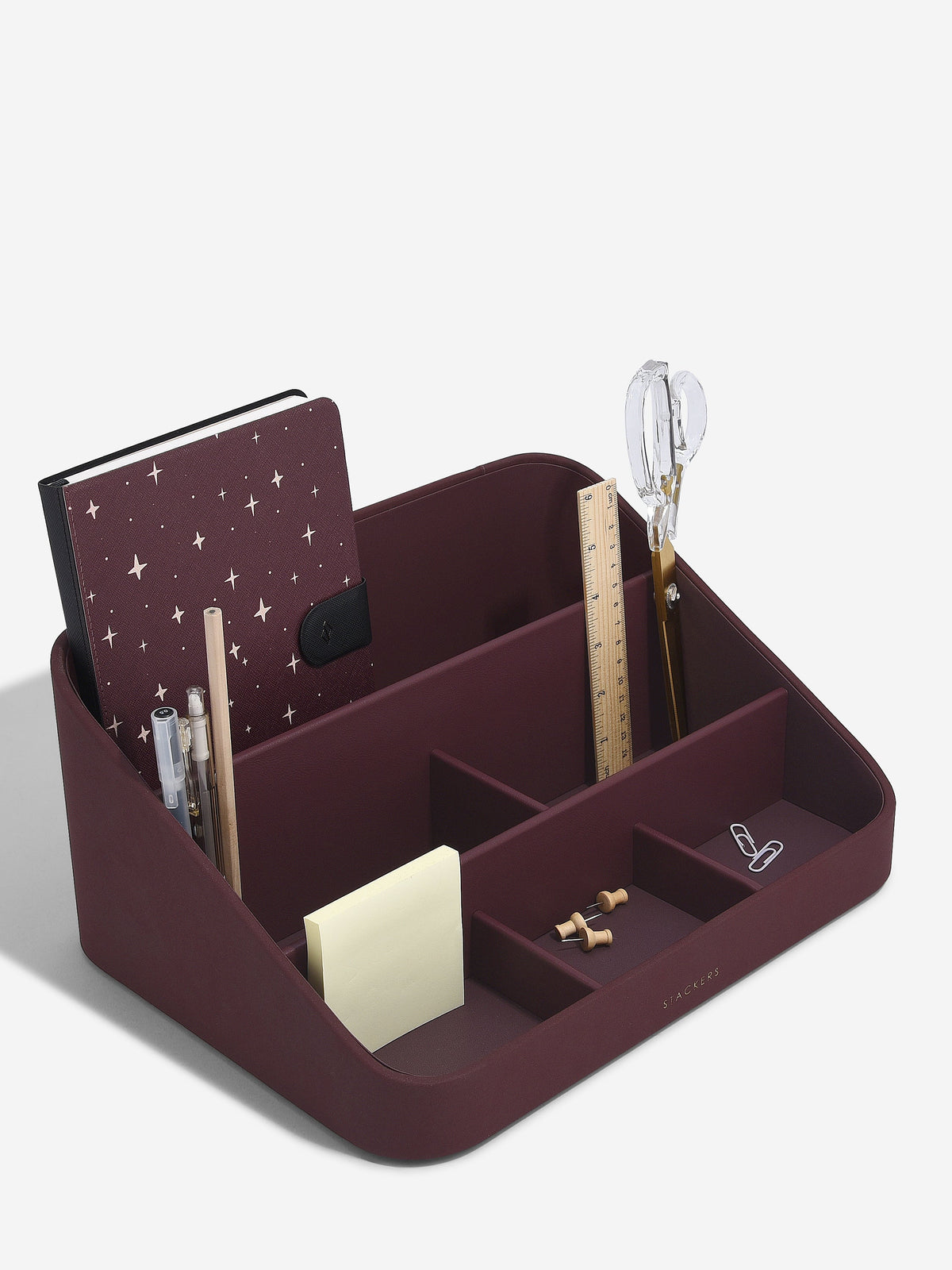 Stackers Burgundy Desk Organiser Joanna Wood Shop