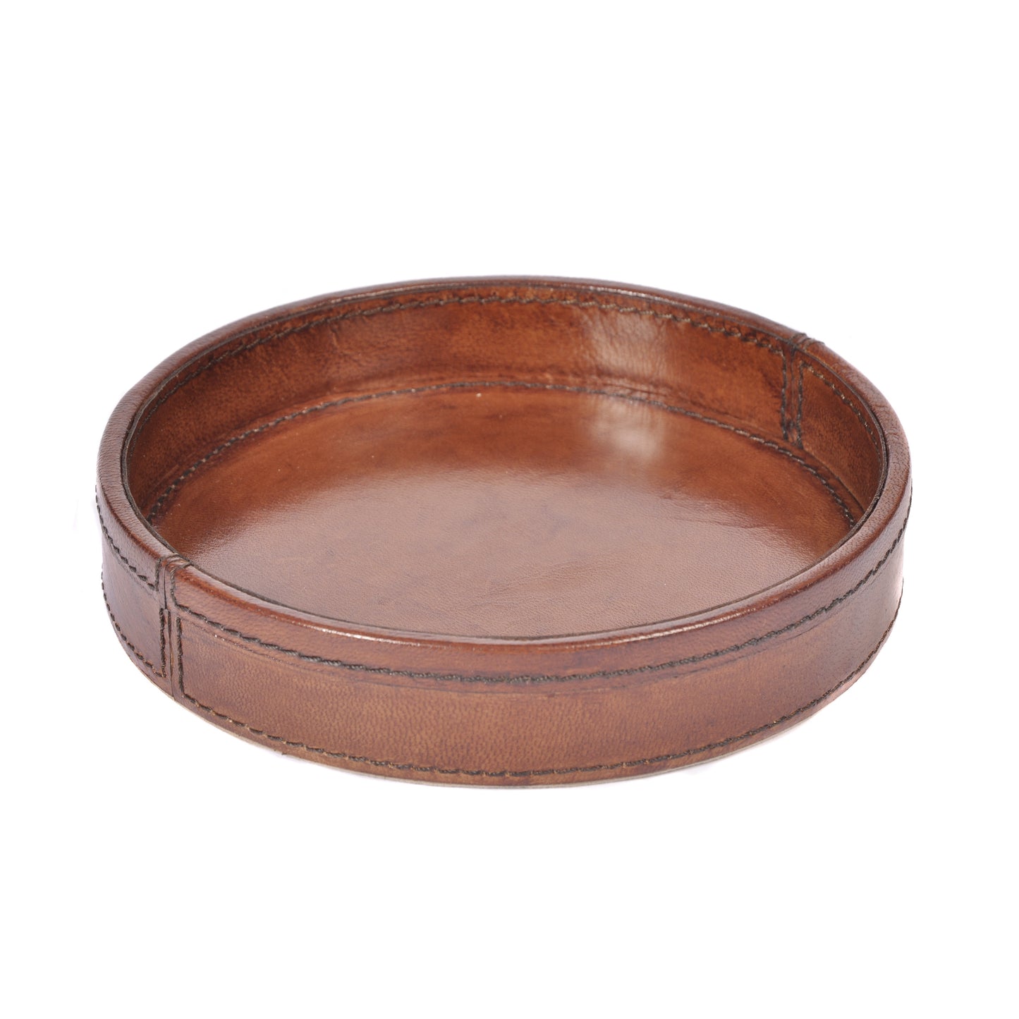 Round Leather Coin Tray Not specified