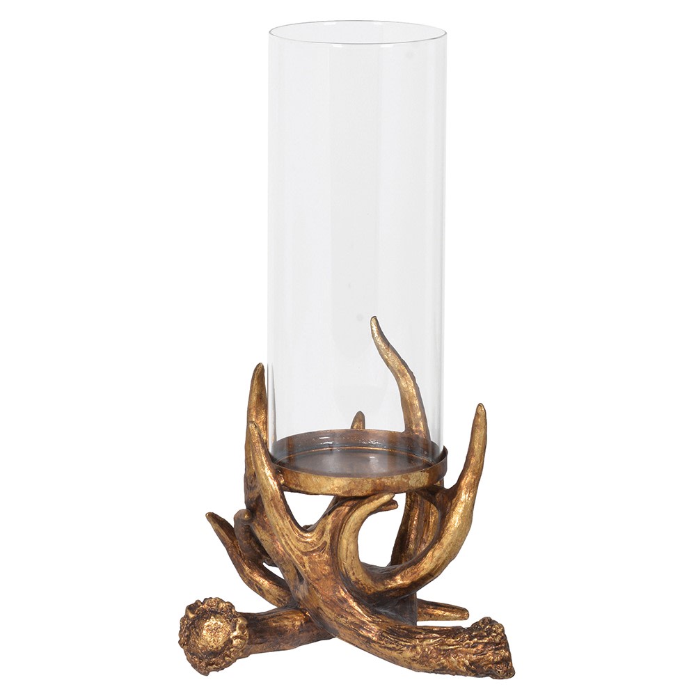 Gold Antler Candle Holder Joanna Wood Shop