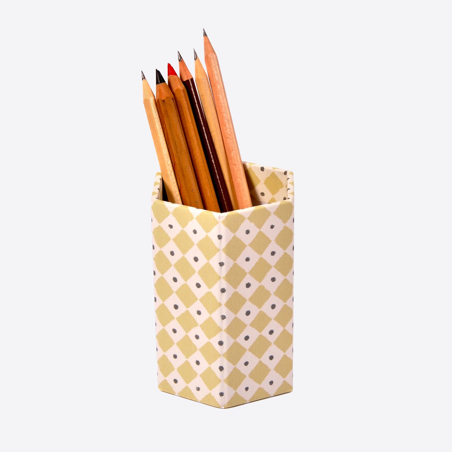 Diamond Dot Greengage Pen Pot Joanna Wood Shop