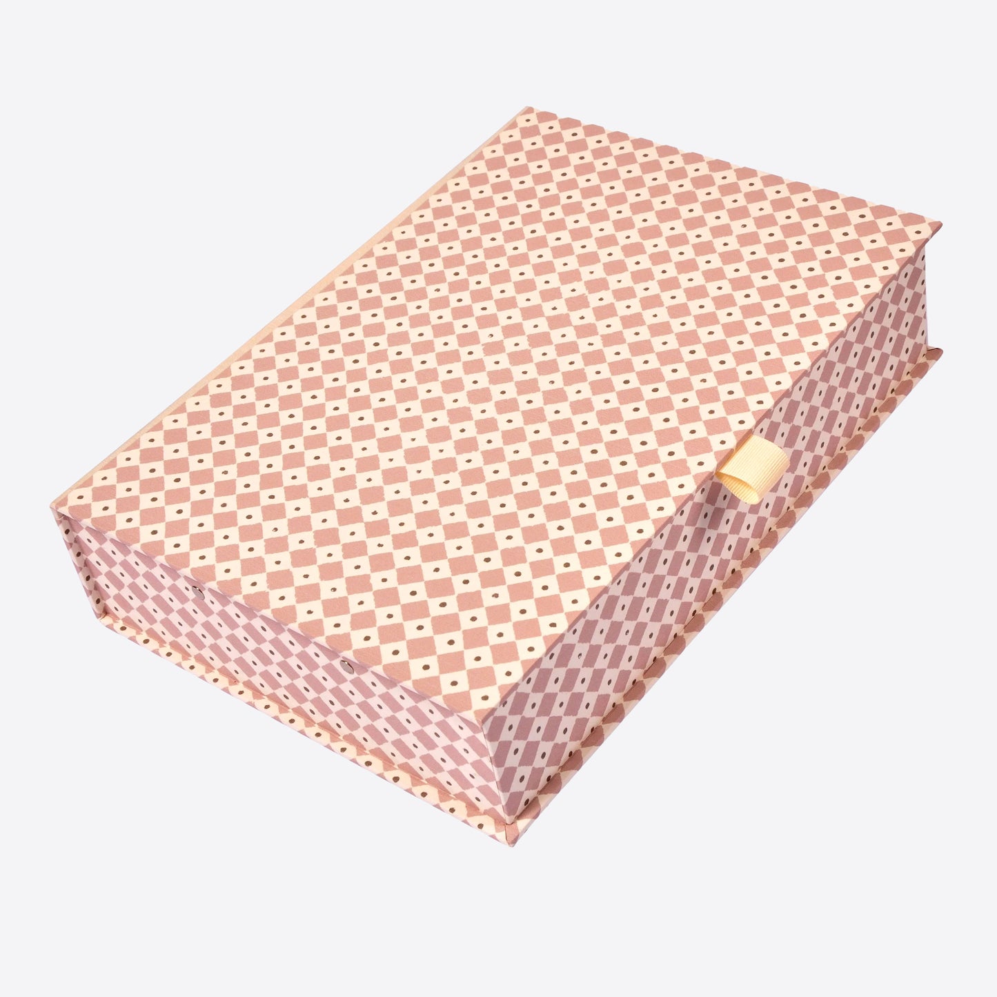 Diamond Dot Rose A4 Boxfile Joanna Wood Shop