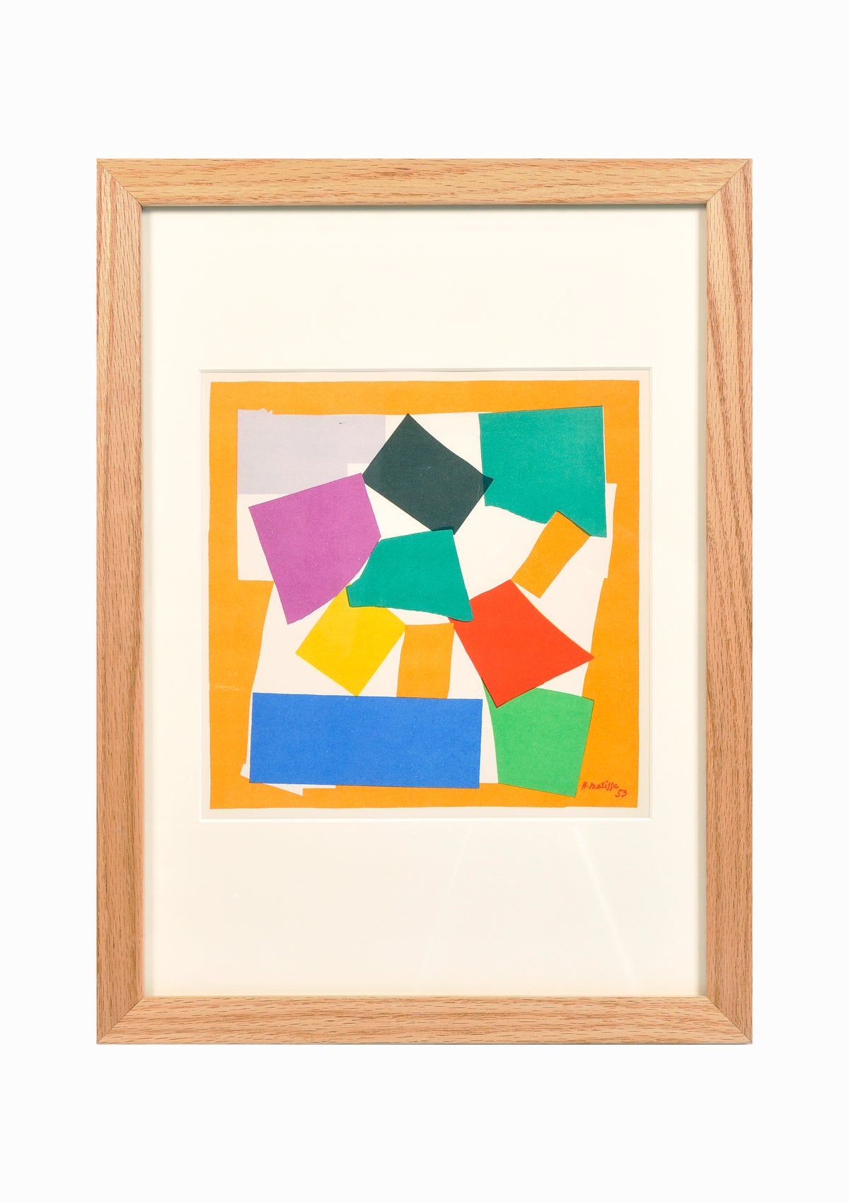 Matisse Print L'Escargot in Oak Frame