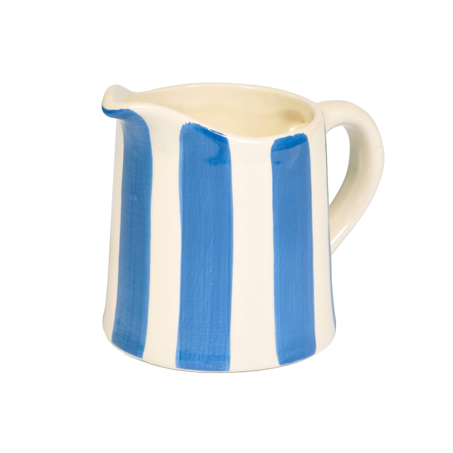 Blue Stripe Ceramic Milk Jug Joanna Wood Shop