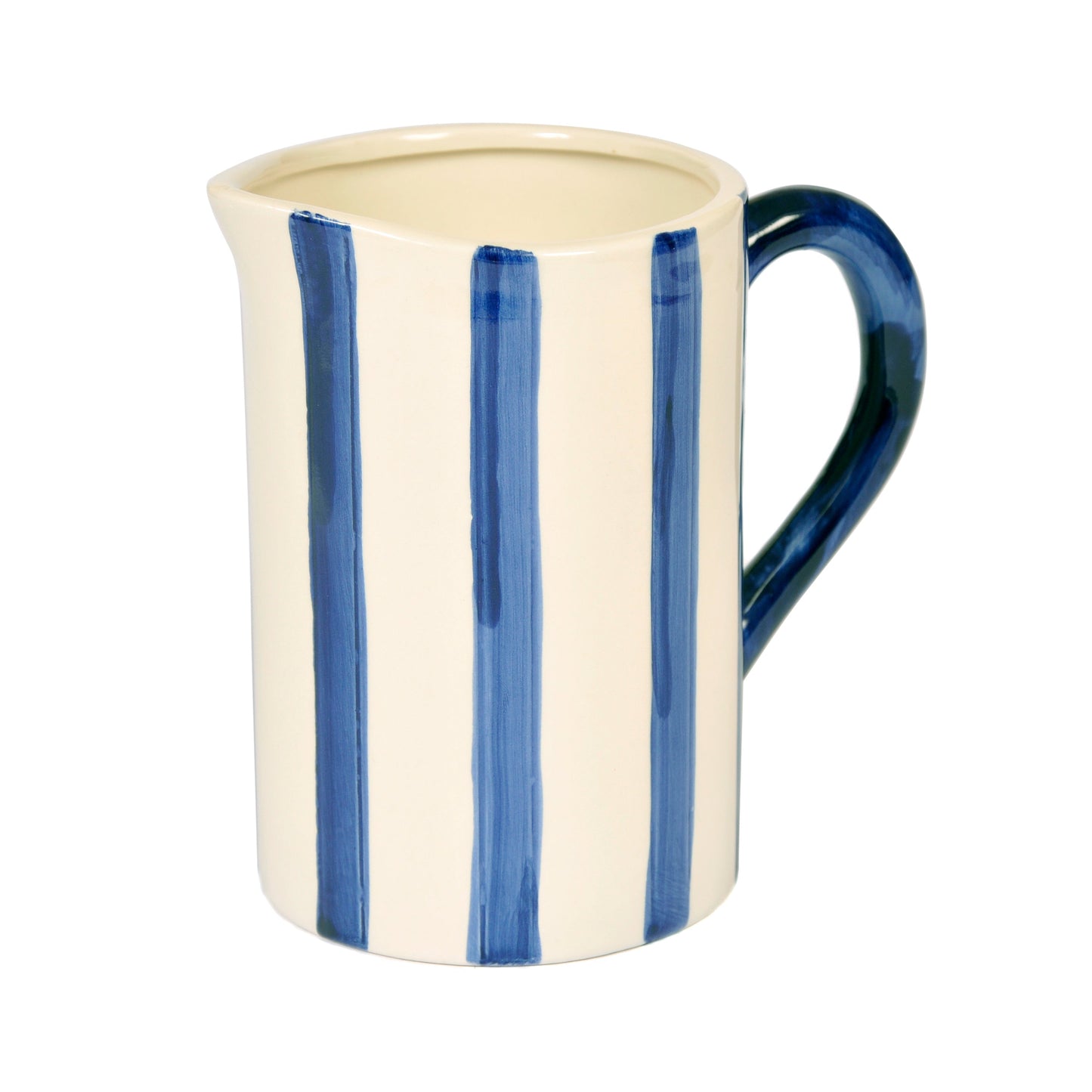 Navy Stripe Medium Jug Joanna Wood Shop