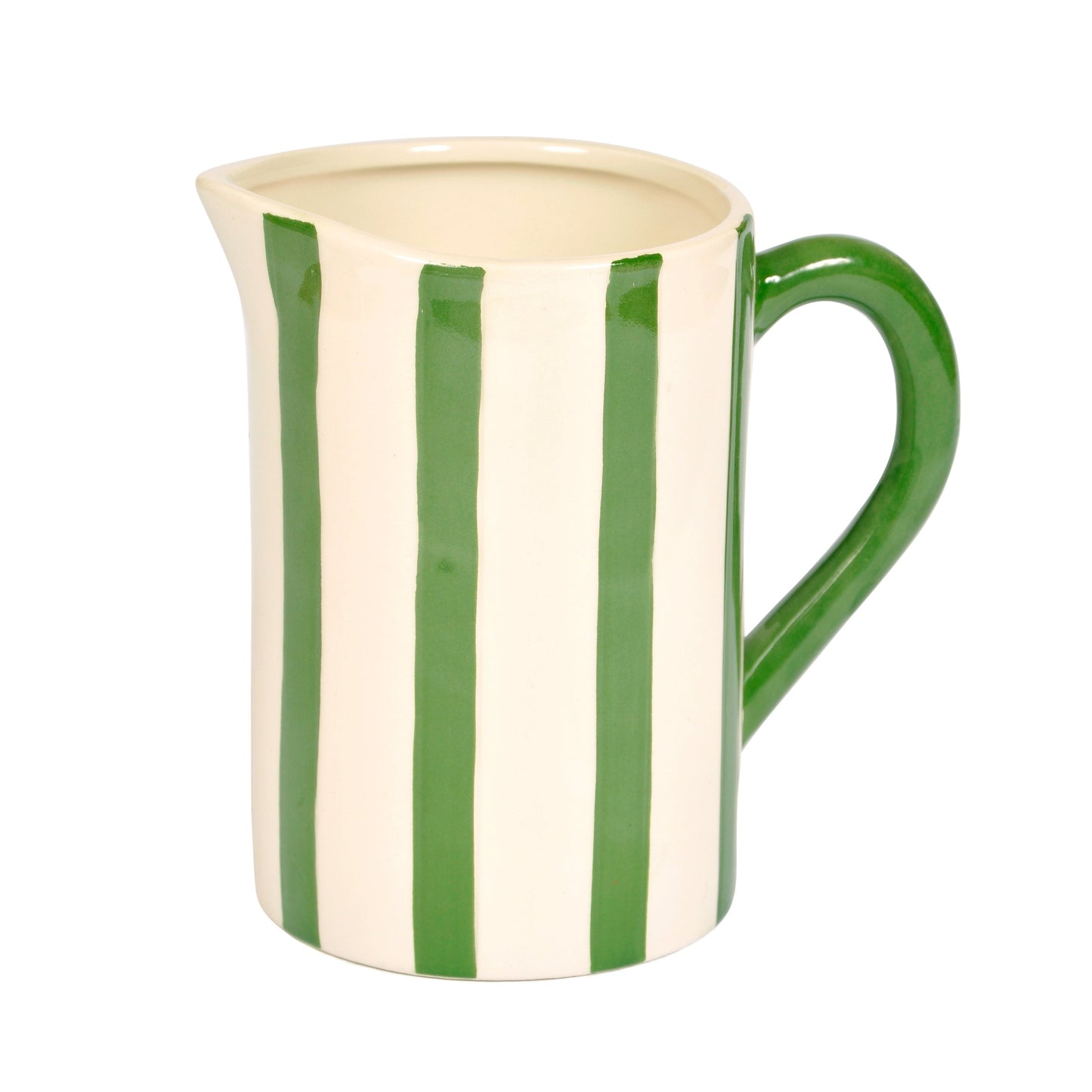 Green Stripe Medium Jug Joanna Wood Shop