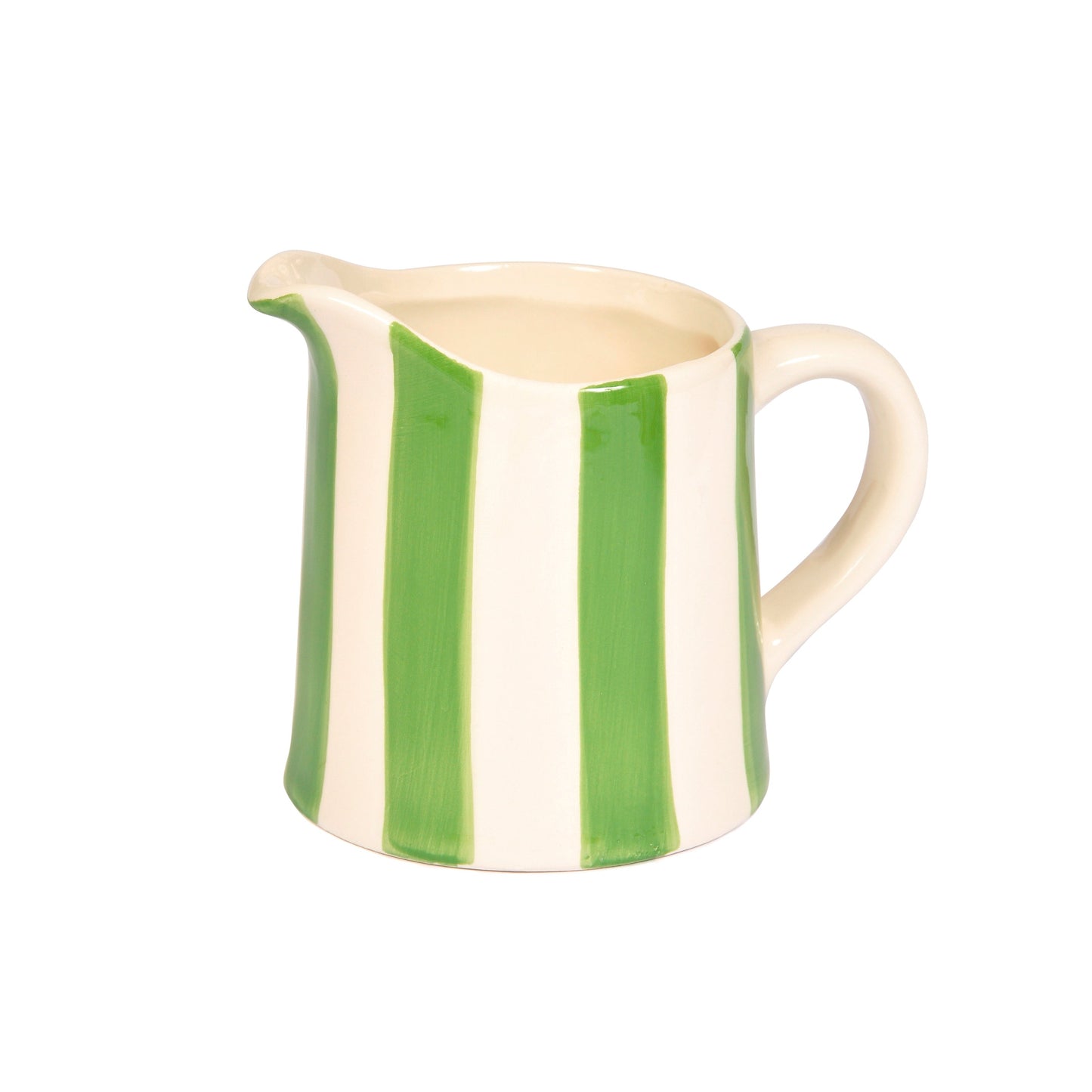 Green Stripe Ceramic Milk Jug Not specified