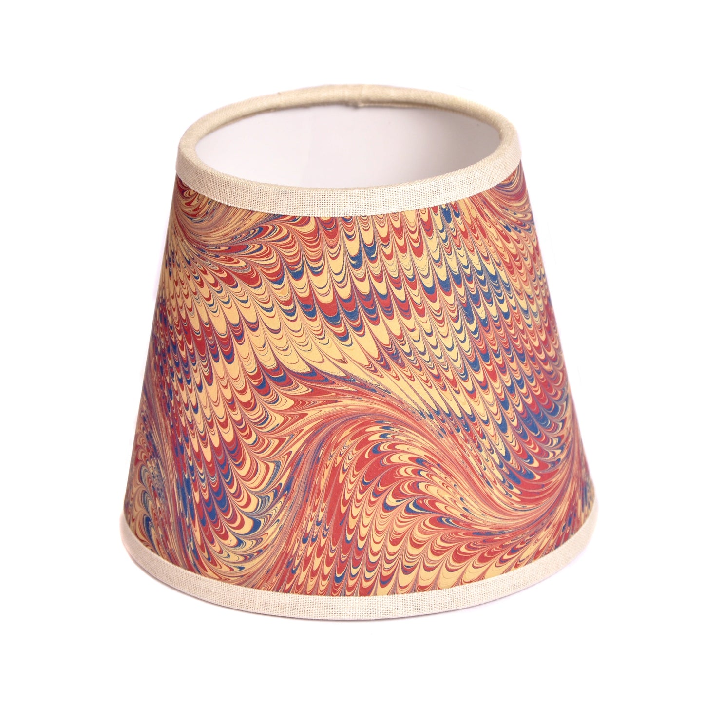 Red, Blue and Taupe Marble Paper 15cm Lampshade Not specified