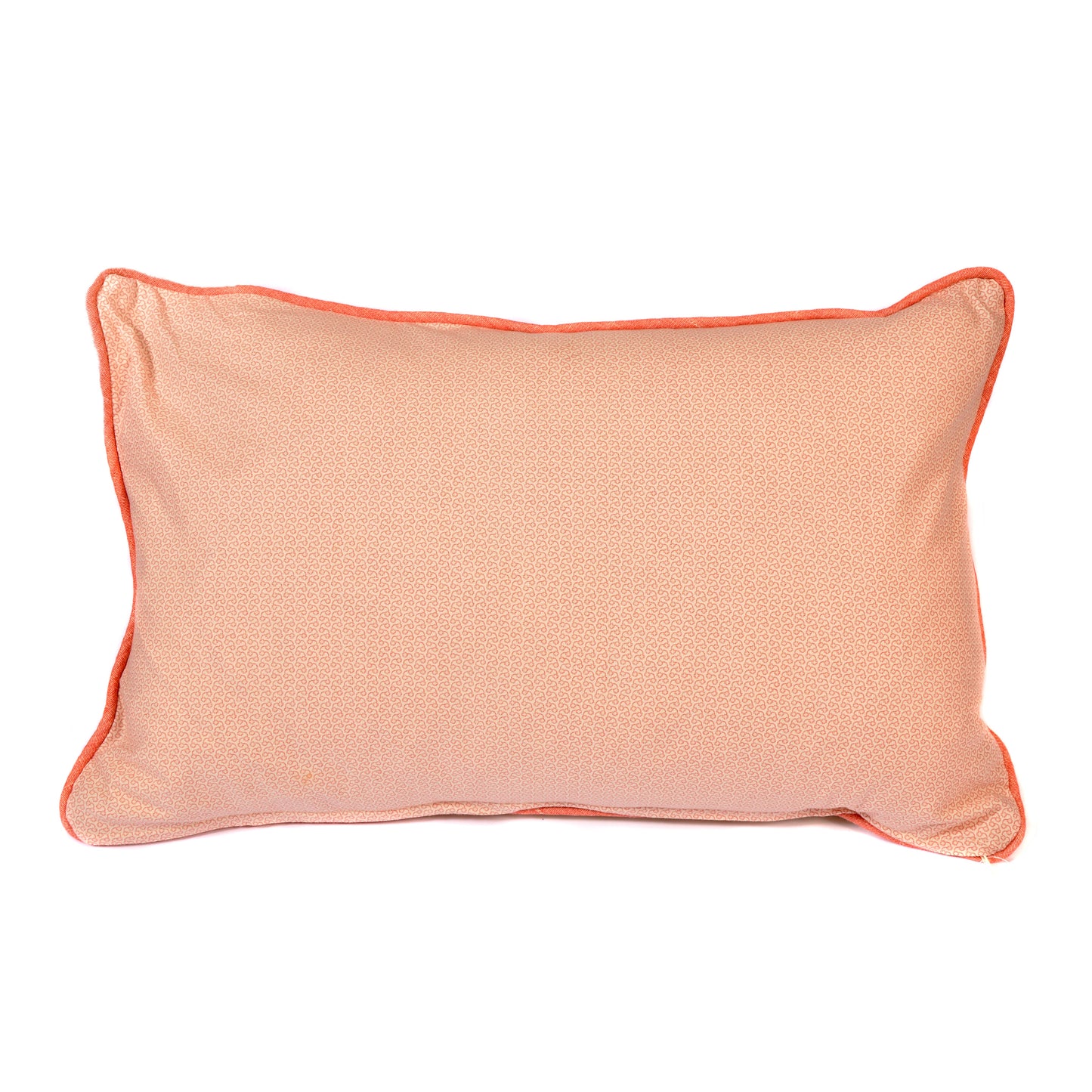 Green Gingham Cushion with Pink Print Back Joanna Wood Shop