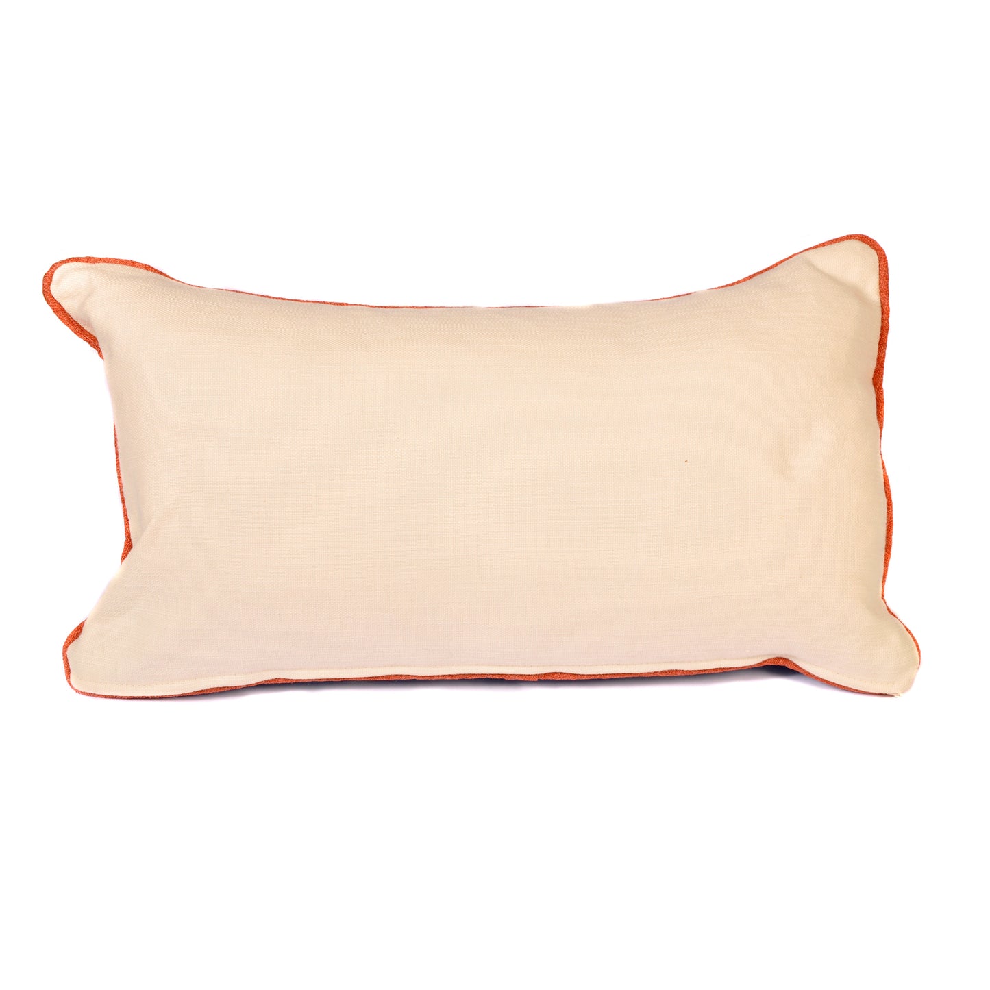 Blue Floral Rectangle Cushion with White Linen Back Joanna Wood Shop