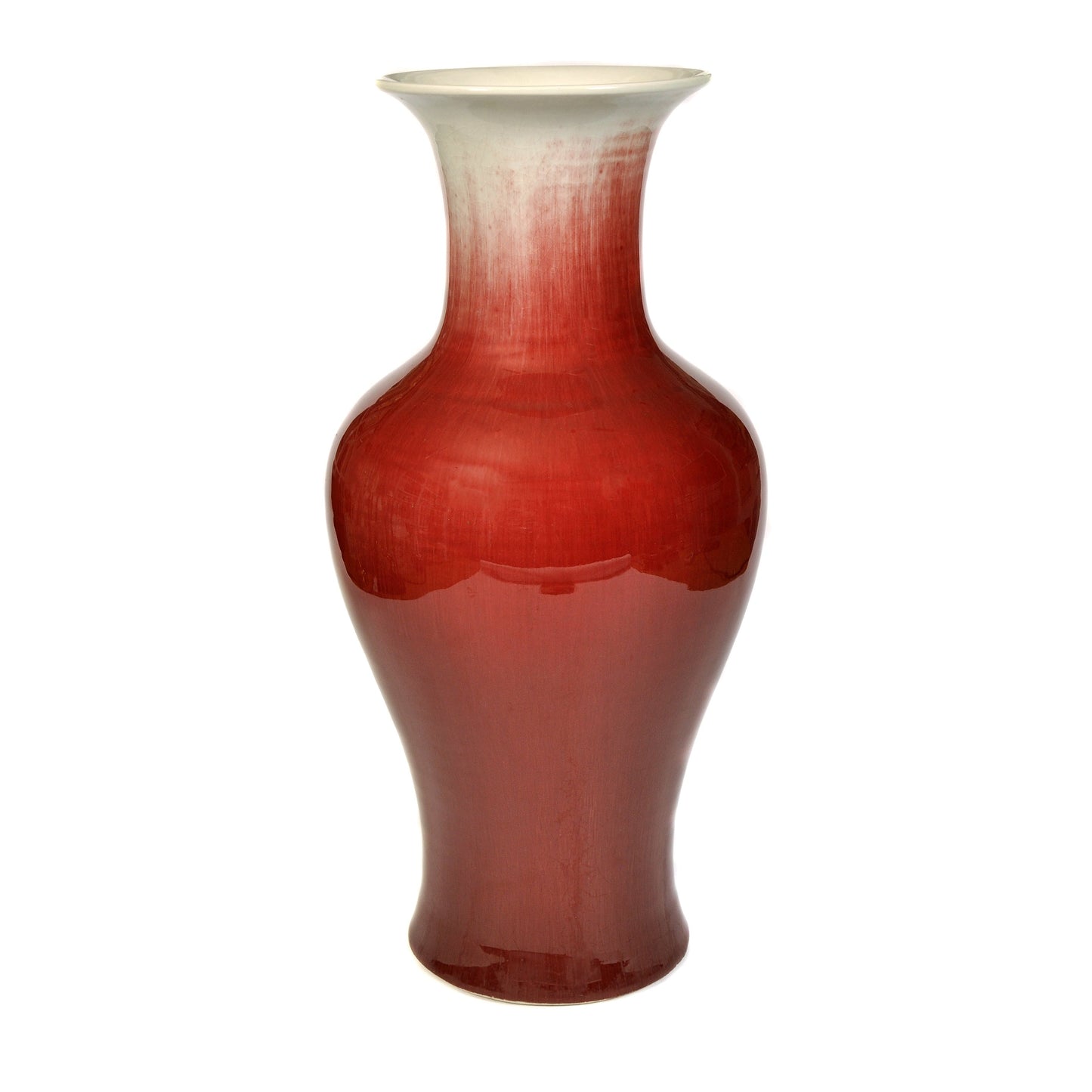 19th Century Chinese Oxblood Baluster Form Vase Not specified