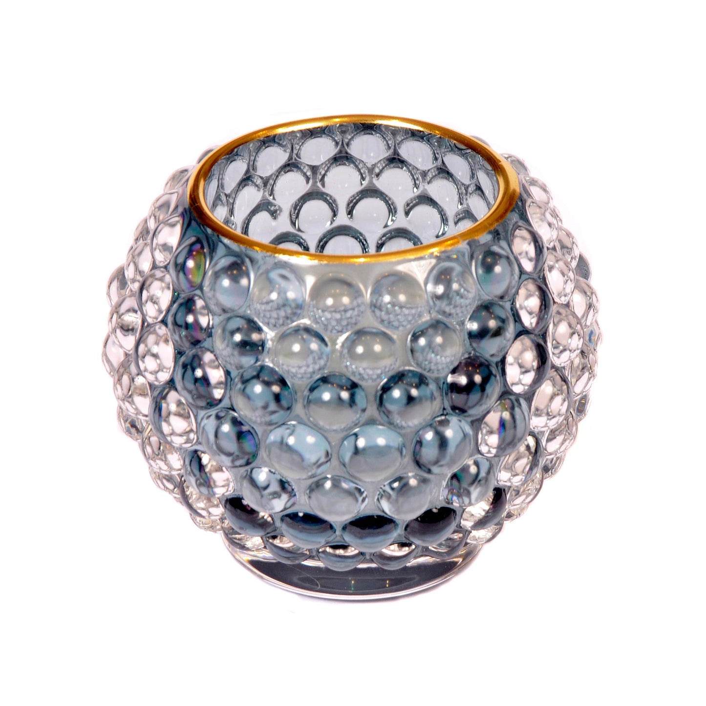 Blue Bubble Glass Tealight Holder Joanna Wood Shop