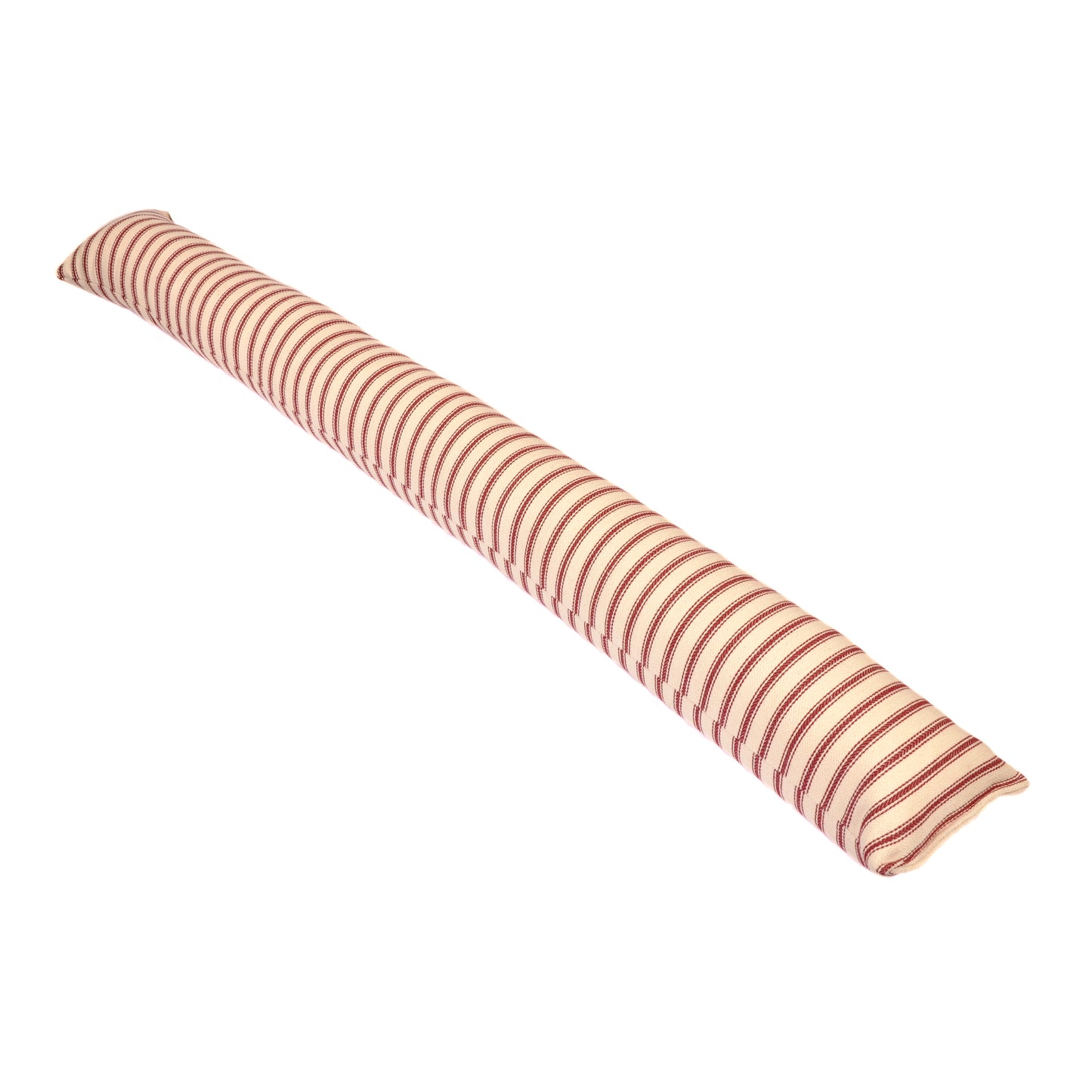 Red Ticking Draught Excluder Small