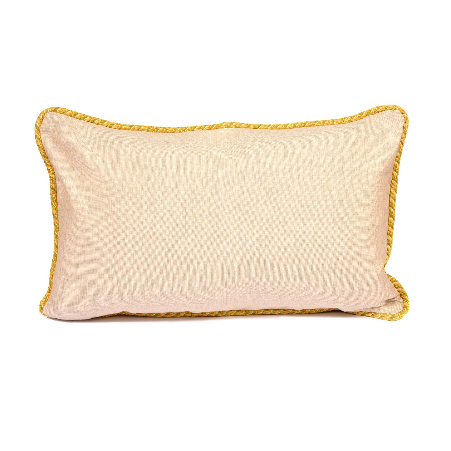 Aqua and Brown Check Cushion with Linen Back Joanna Wood Shop