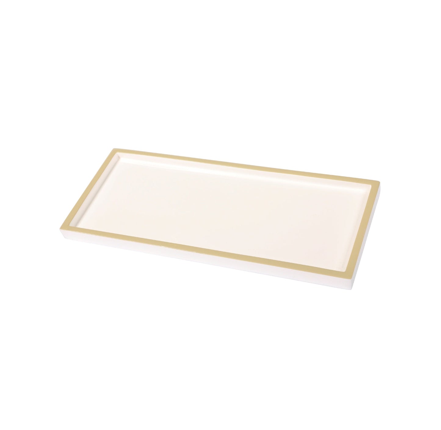 Lacquer Long Tray White and Taupe Joanna Wood Shop
