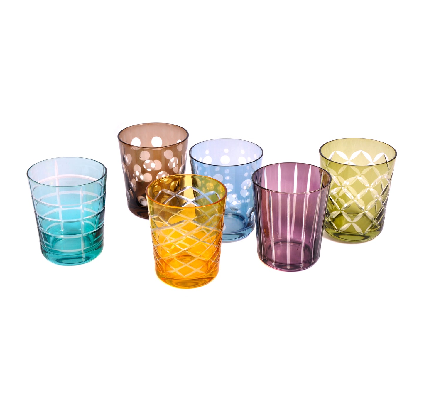 Set of Multi Coloured Tumblers Joanna Wood Shop