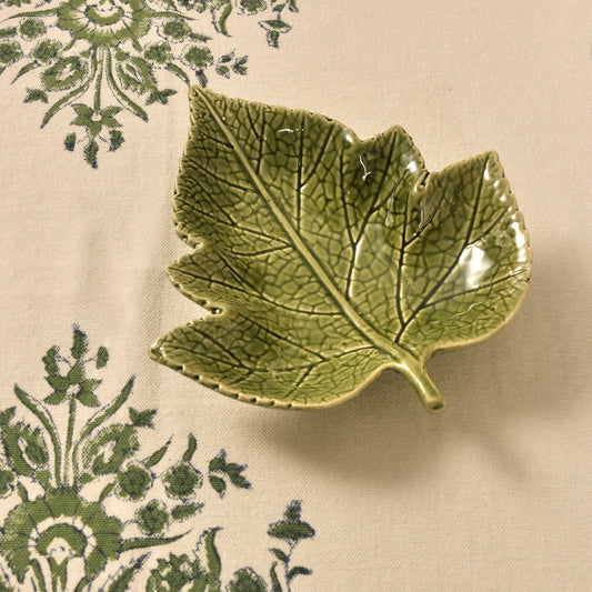Green Ceramic Vine Leaf Joanna Wood Shop