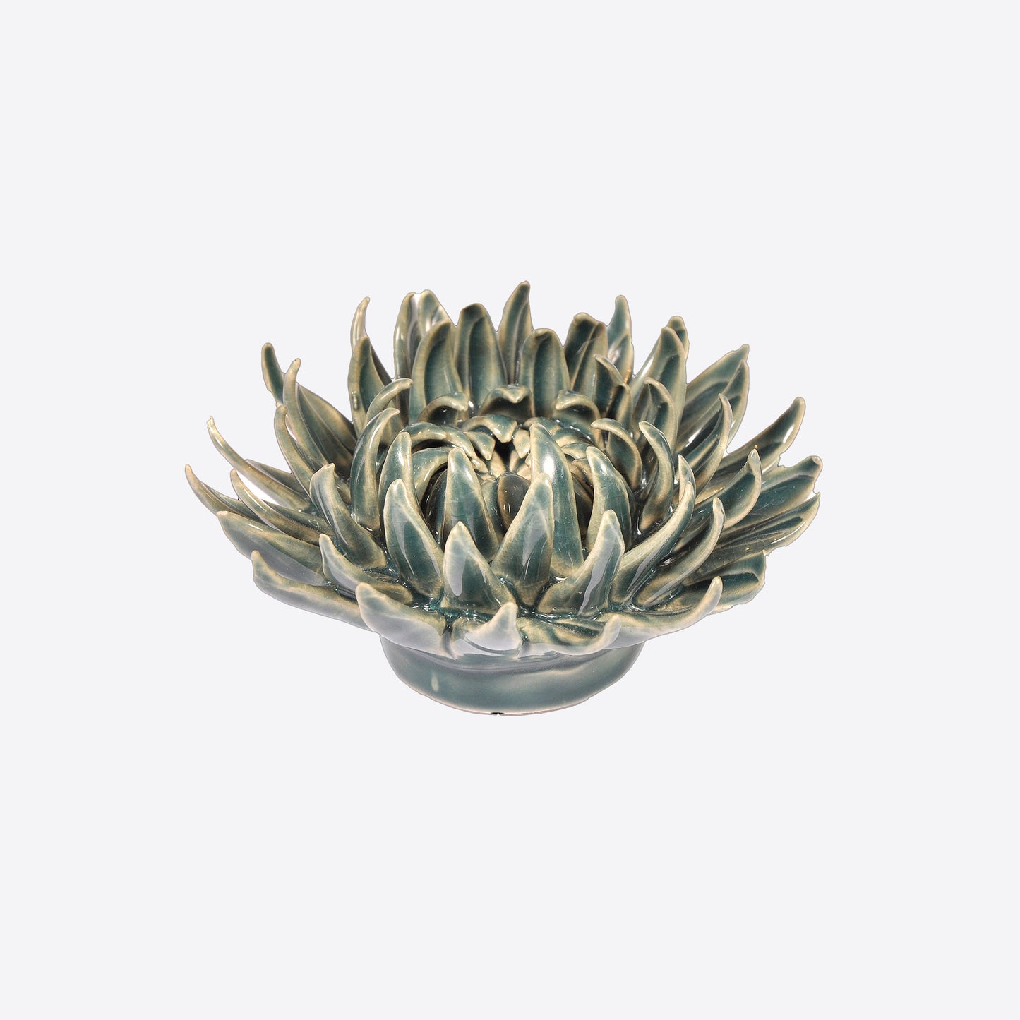 Teal Ceramic Flower Joanna Wood Shop