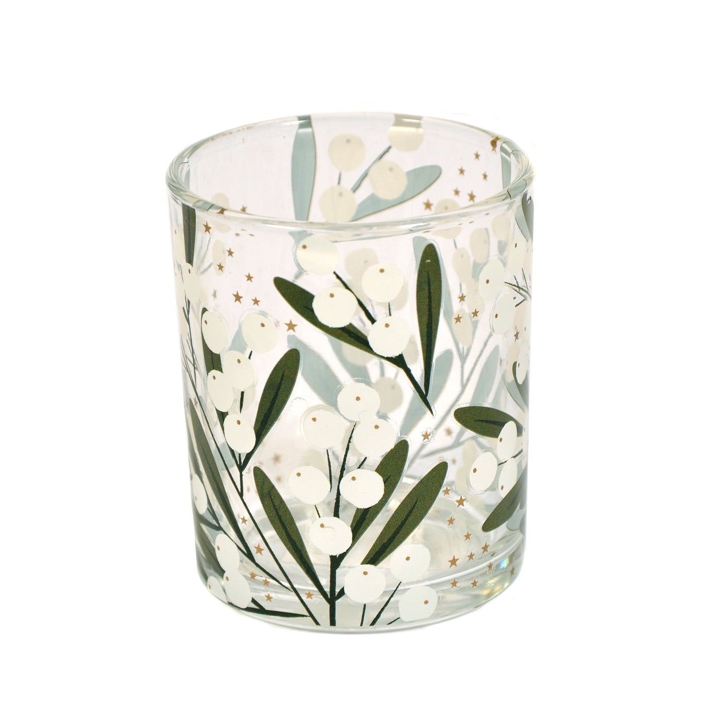 Mistletoe Glass Tealight Holder Joanna Wood Shop
