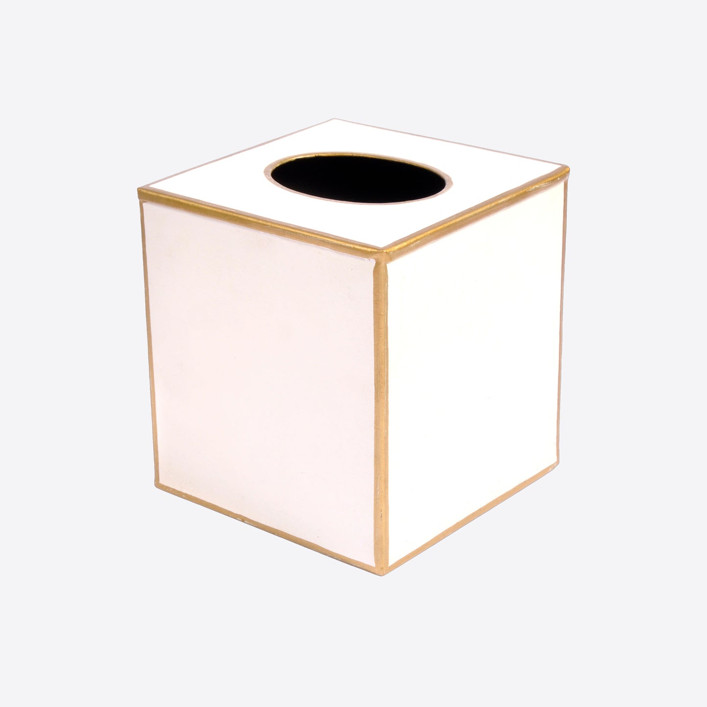 White Tole Tissue Box Cover Joanna Wood Shop
