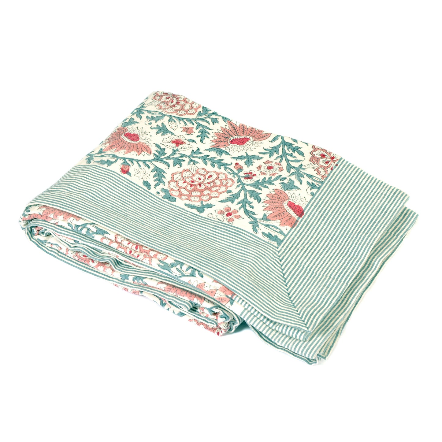 Pink and Red Floral Tablecloth 160x270 Not specified