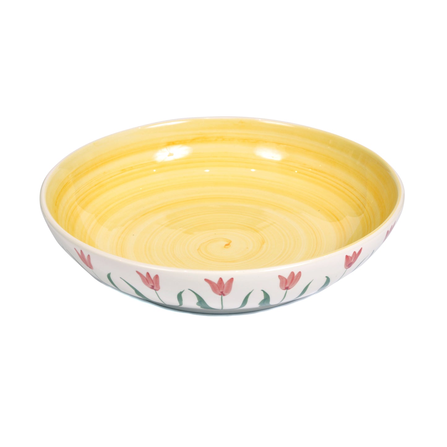Yellow Floral Salad Bowl Not specified