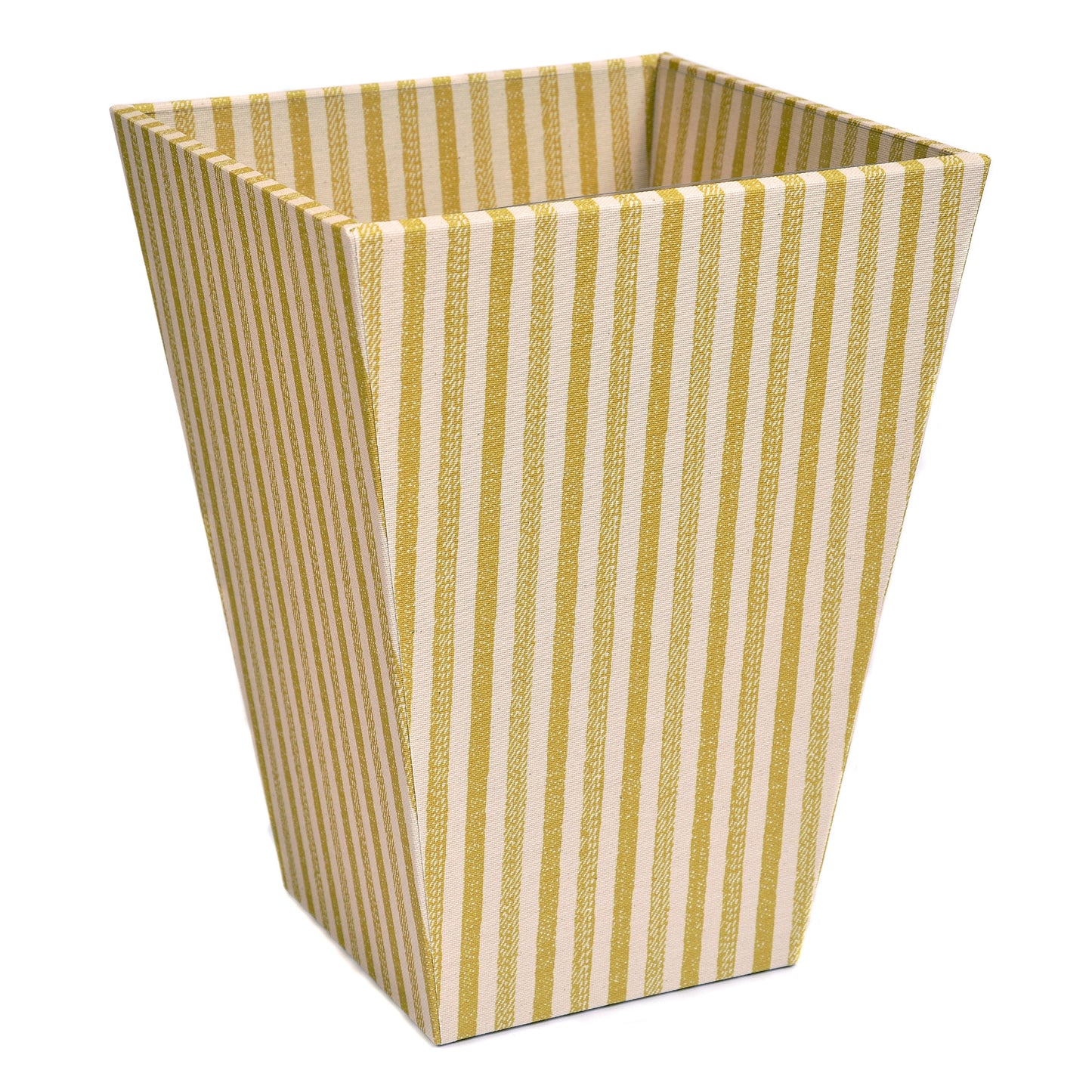 Mustard Stripe Waste Paper Basket Not specified