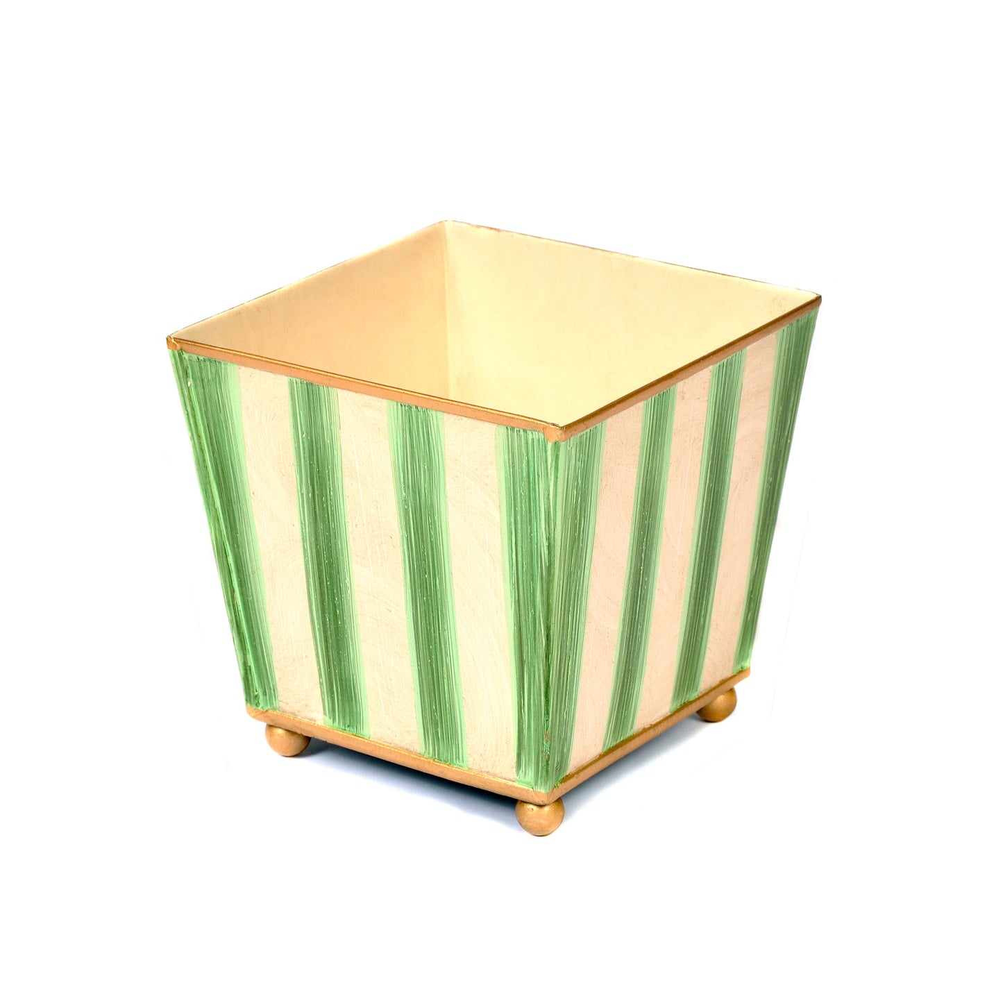 Green Striped Planter Small Joanna Wood Shop