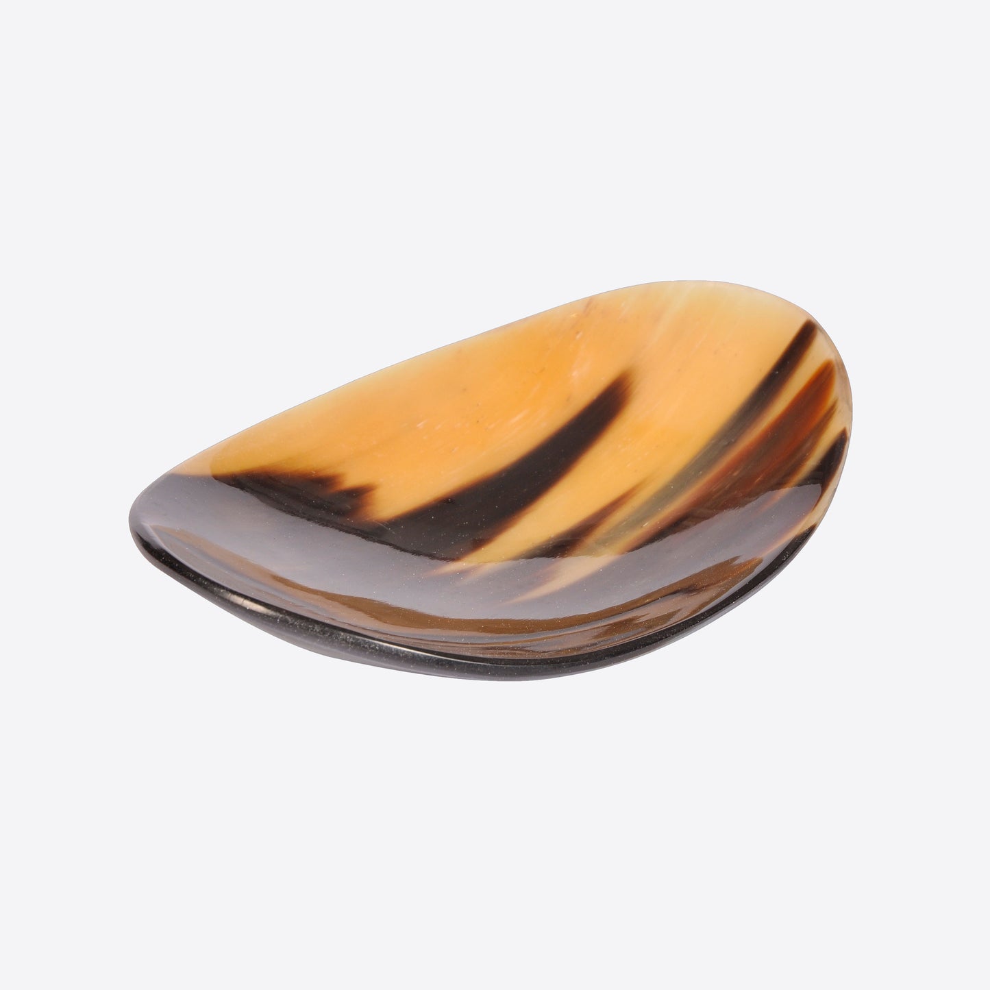 oval horn decorative dish