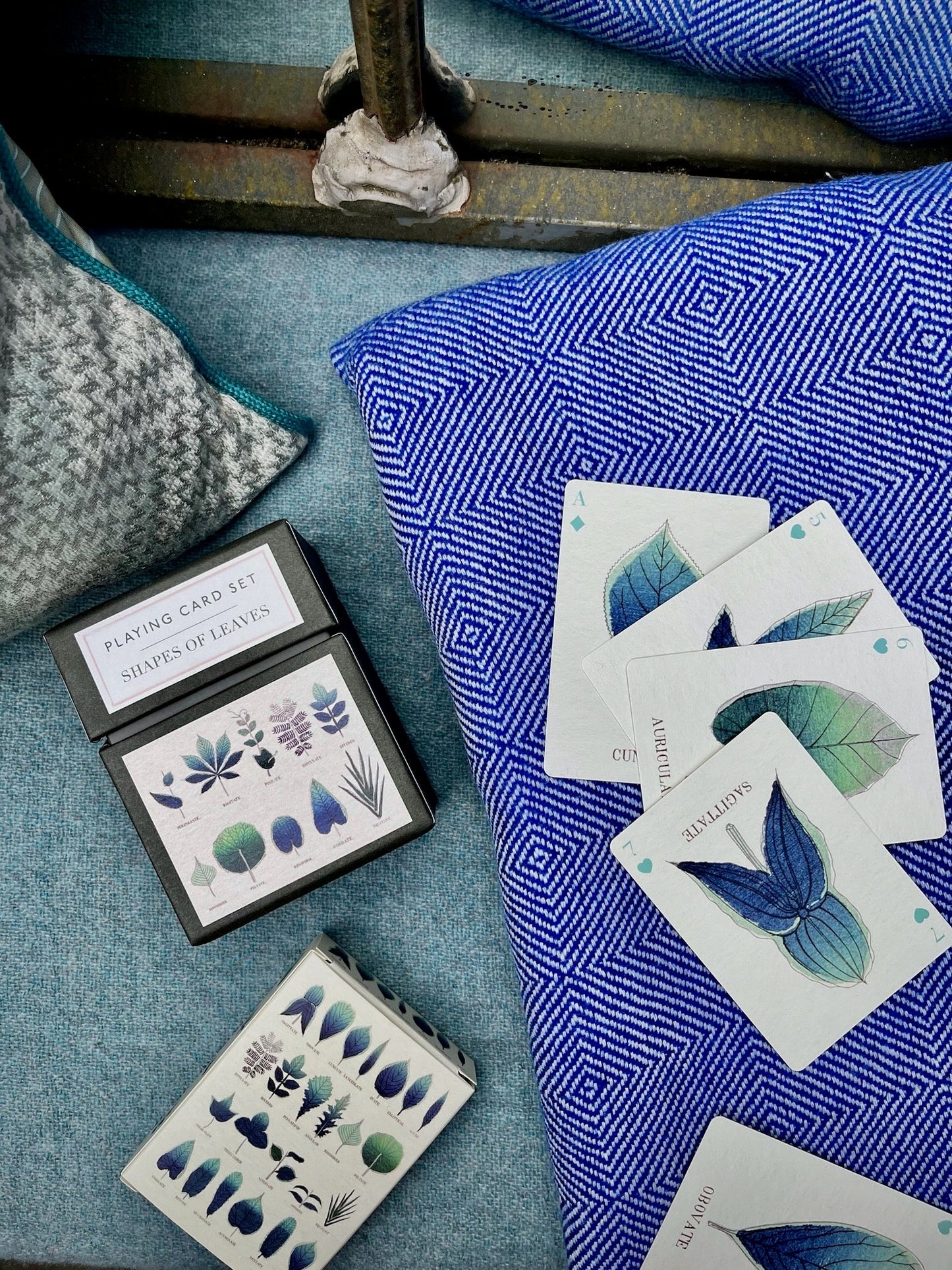 Set of Two Leaf Design Playing Cards Joanna Wood Shop