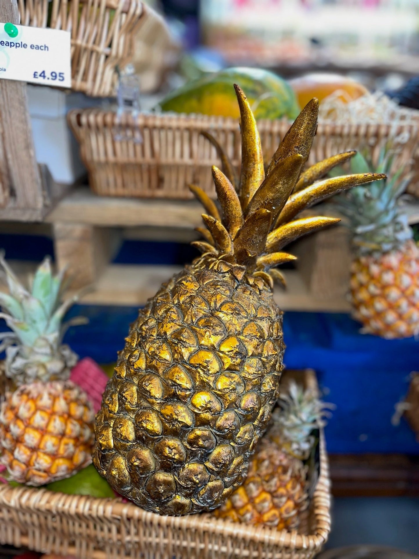 Decorative Gold Pineapple Joanna Wood Shop