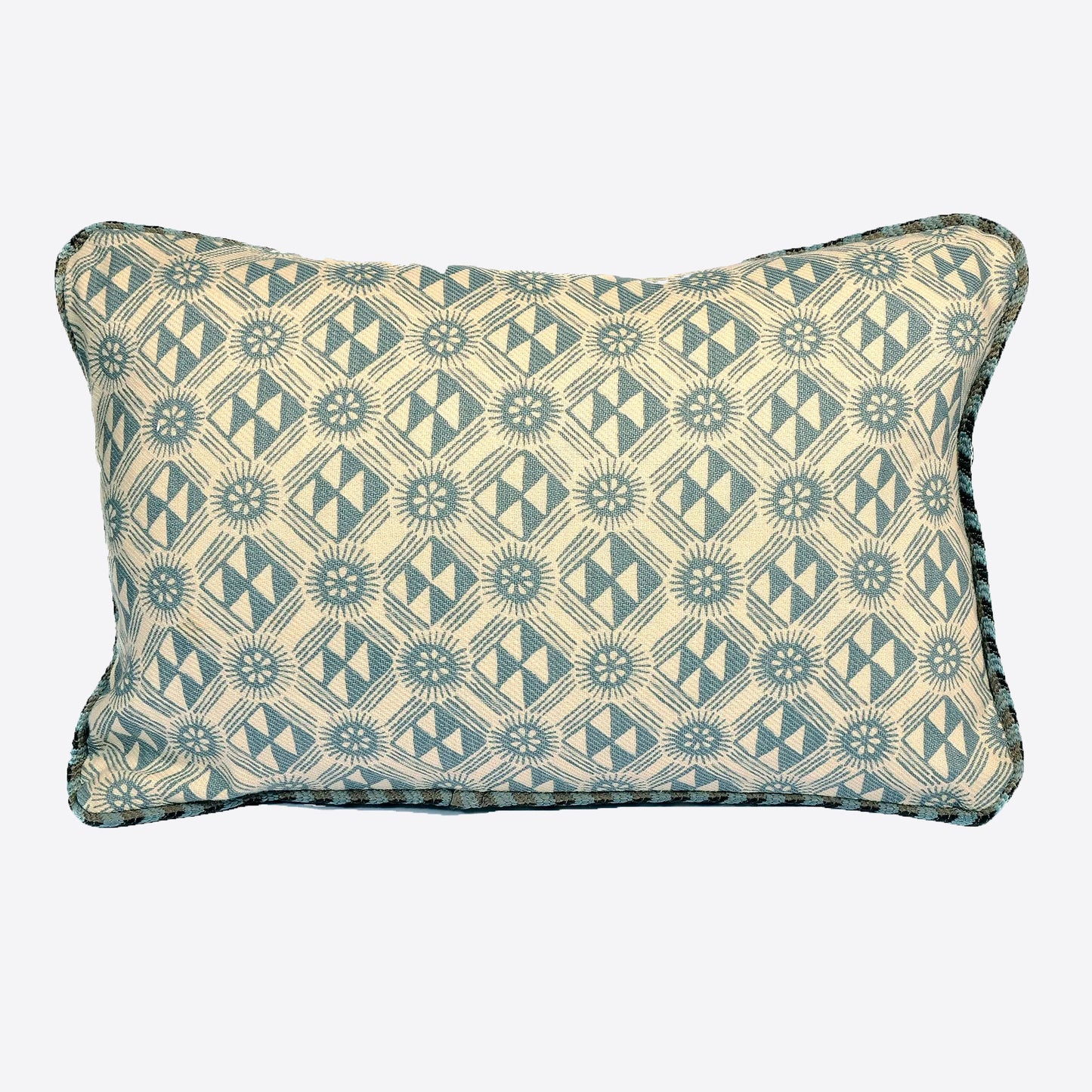Lewis & Wood Monochrome Fabric Cushion with Rope Trim Not specified