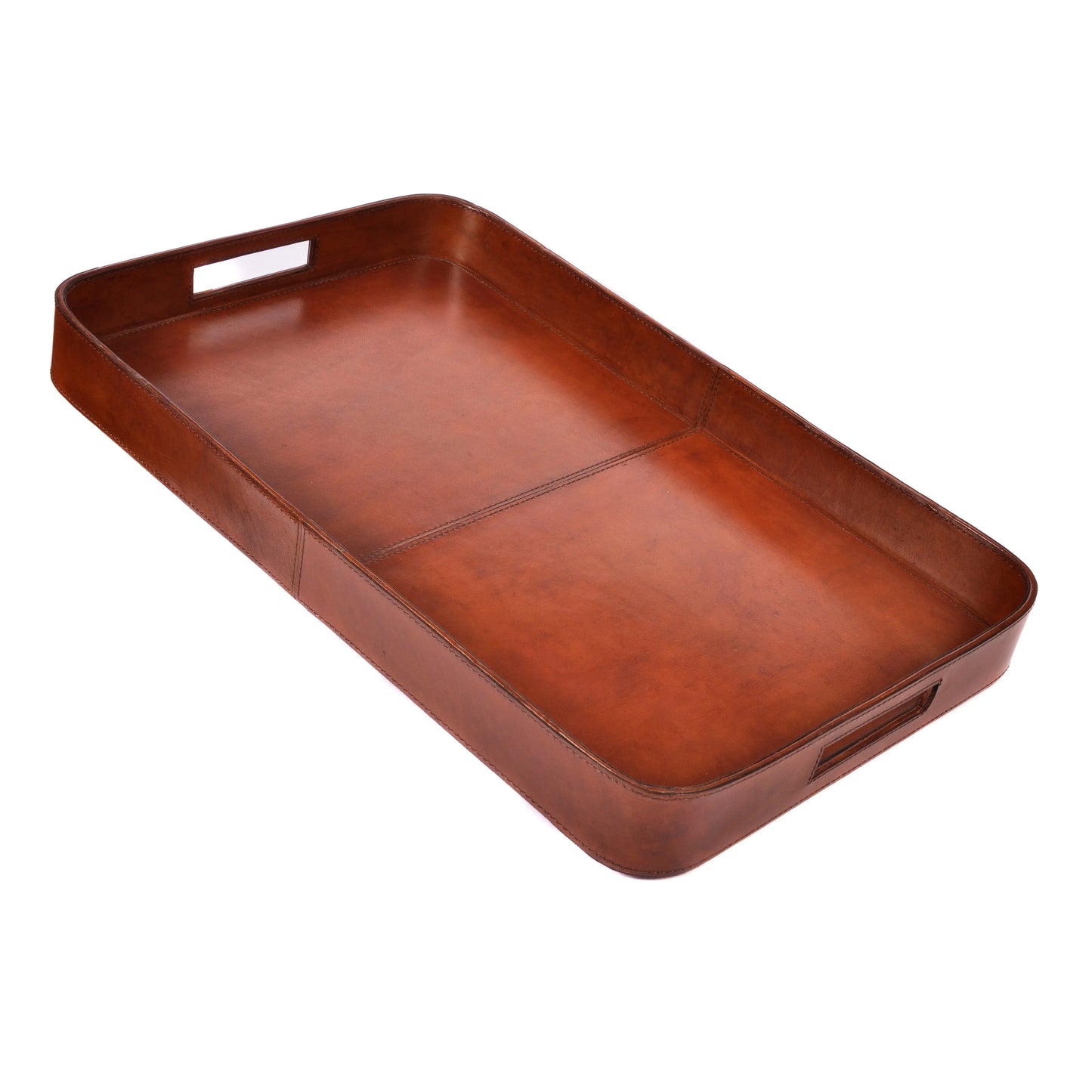 Large Tan Leather Tray Joanna Wood Shop