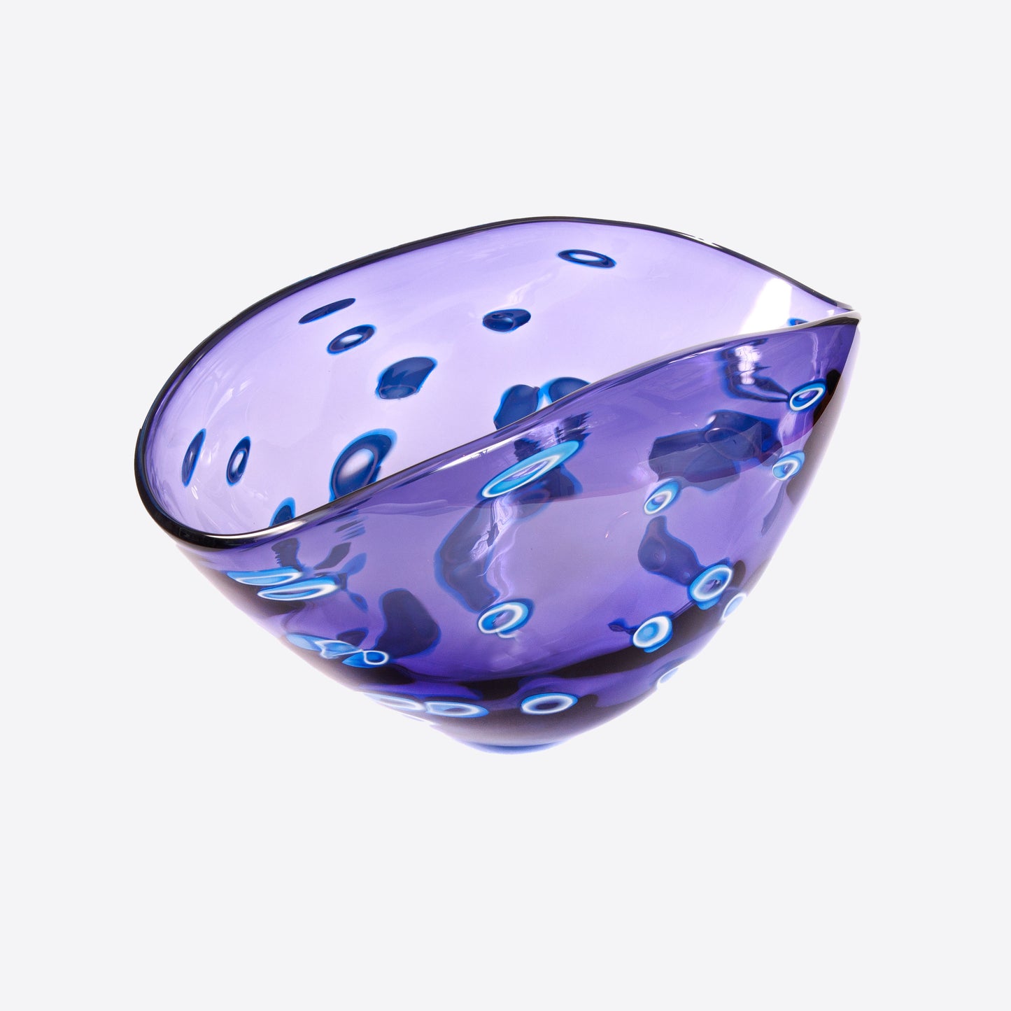 Large Purple Hoops Bowl Joanna Wood Shop