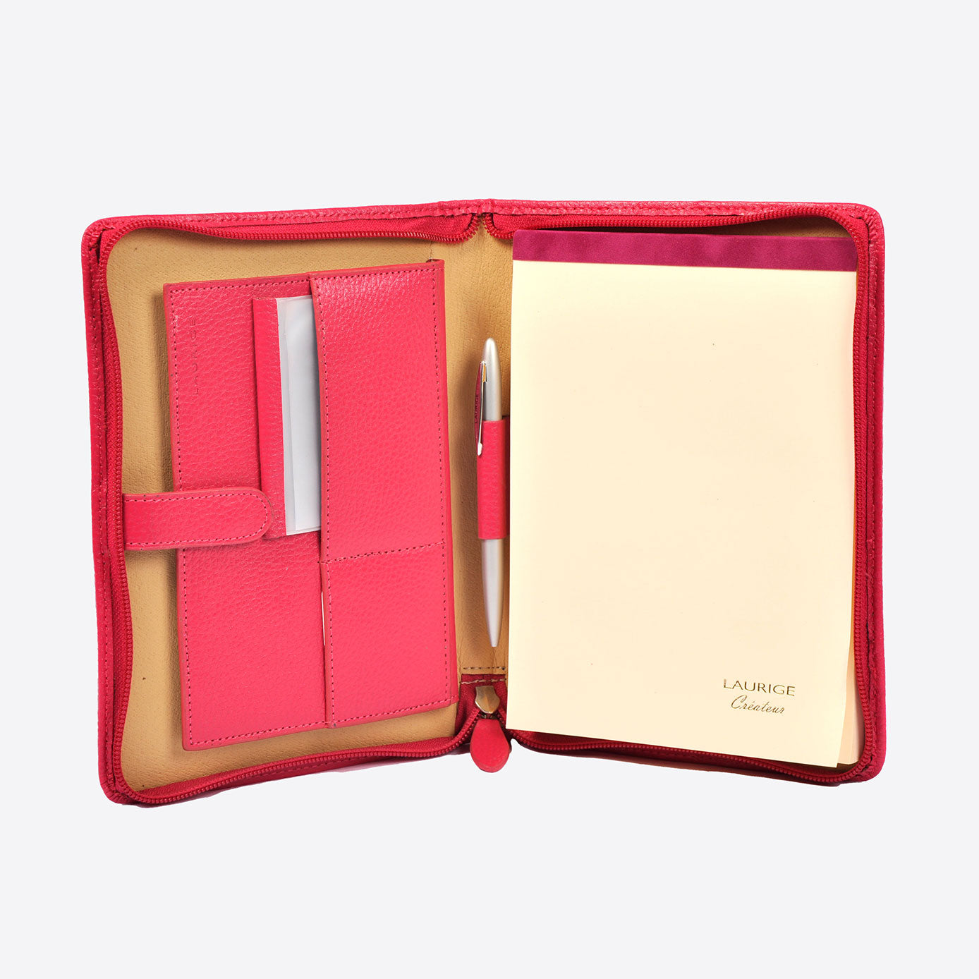Leather A5 Organiser Fuchsia Joanna Wood Shop