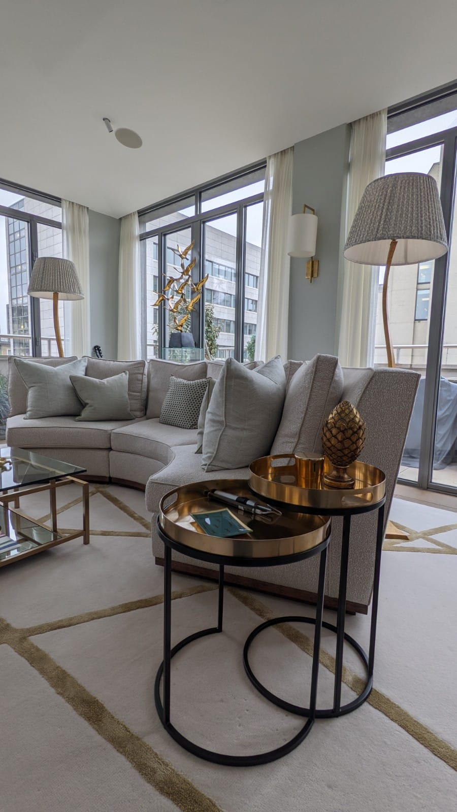 Nest of Gold Tables Joanna Wood Shop