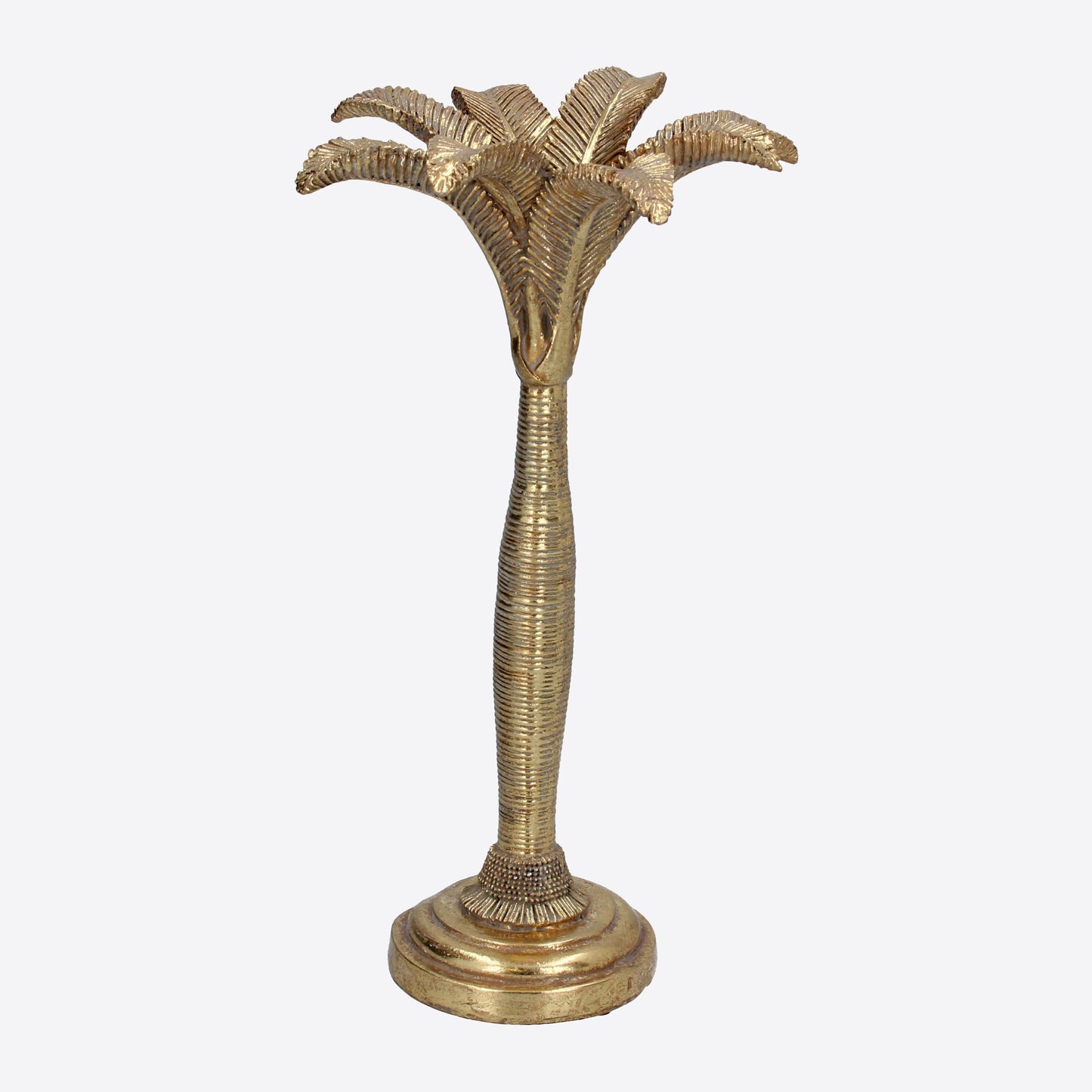 Gold Palm Tree Candlestick joanna wood shop