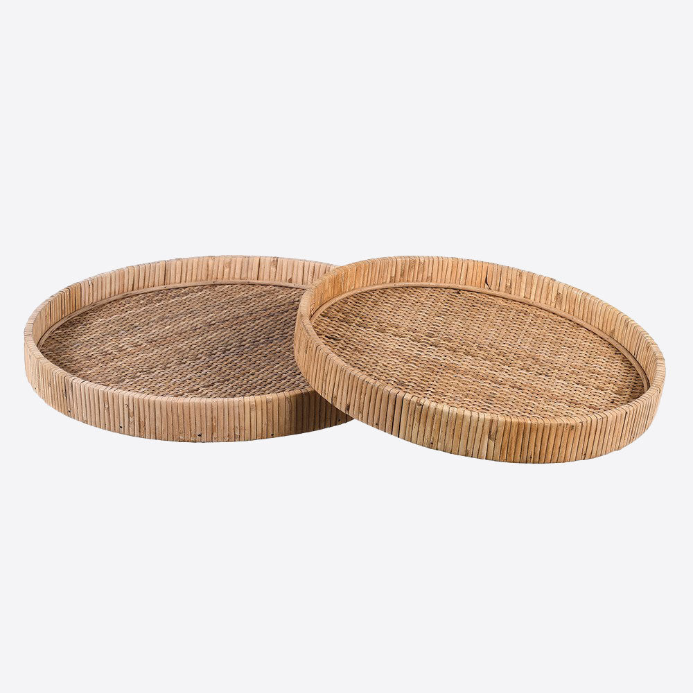 Set of 2 Rattan Trays Joanna Wood Shop