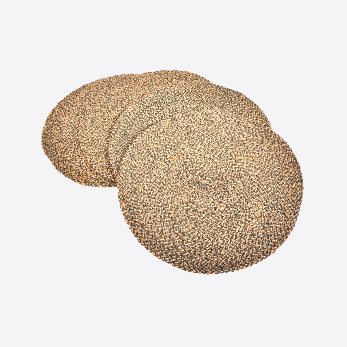 Set of 4 Olive Green Jute Placemats Joanna Wood Shop
