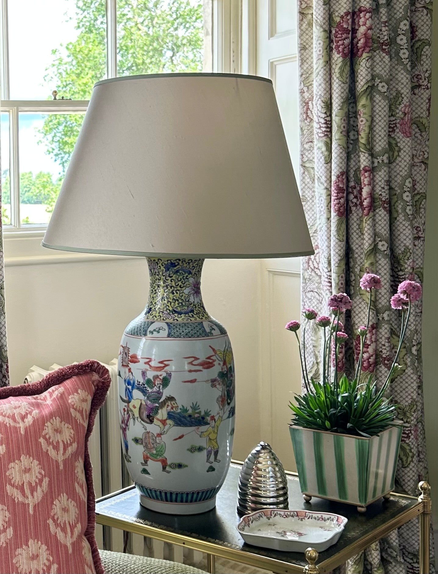 Green Striped Planter Large Joanna Wood Shop