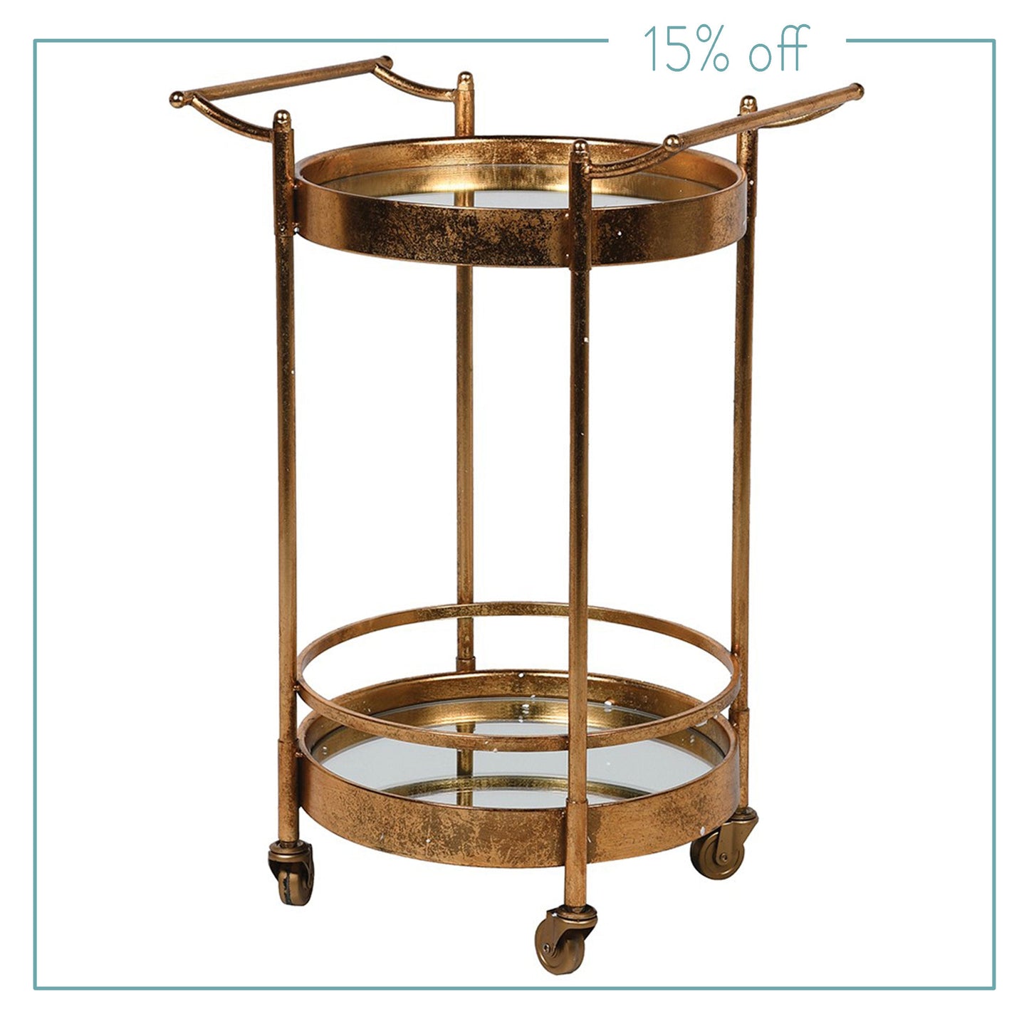 Gold Mirror Drinks Trolley Joanna Wood Shop