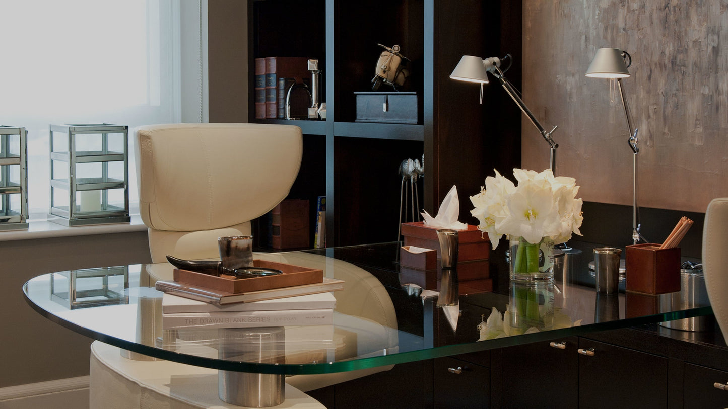 Tan Leather Rectangle Tissue Box Not specified