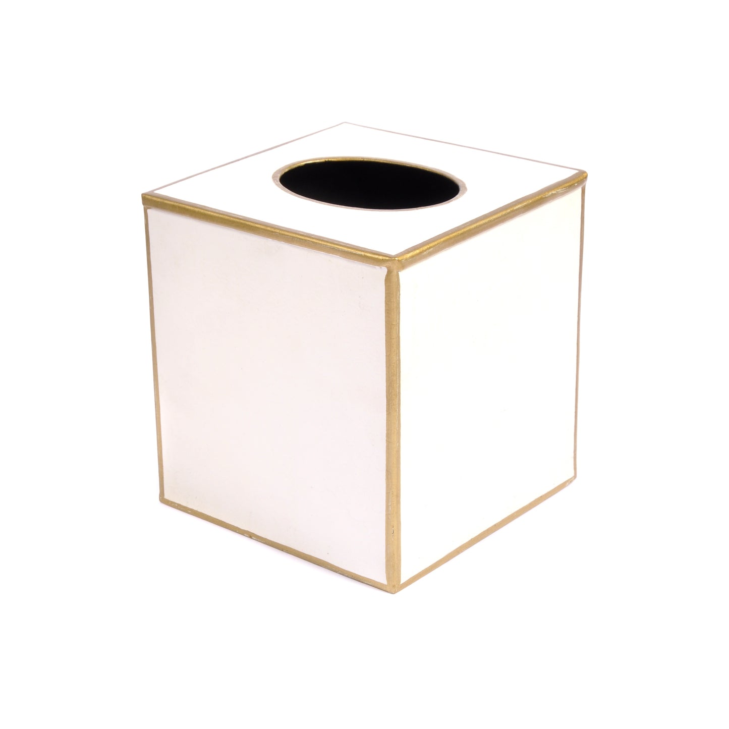 White Tole Tissue Box Cover Joanna Wood Shop