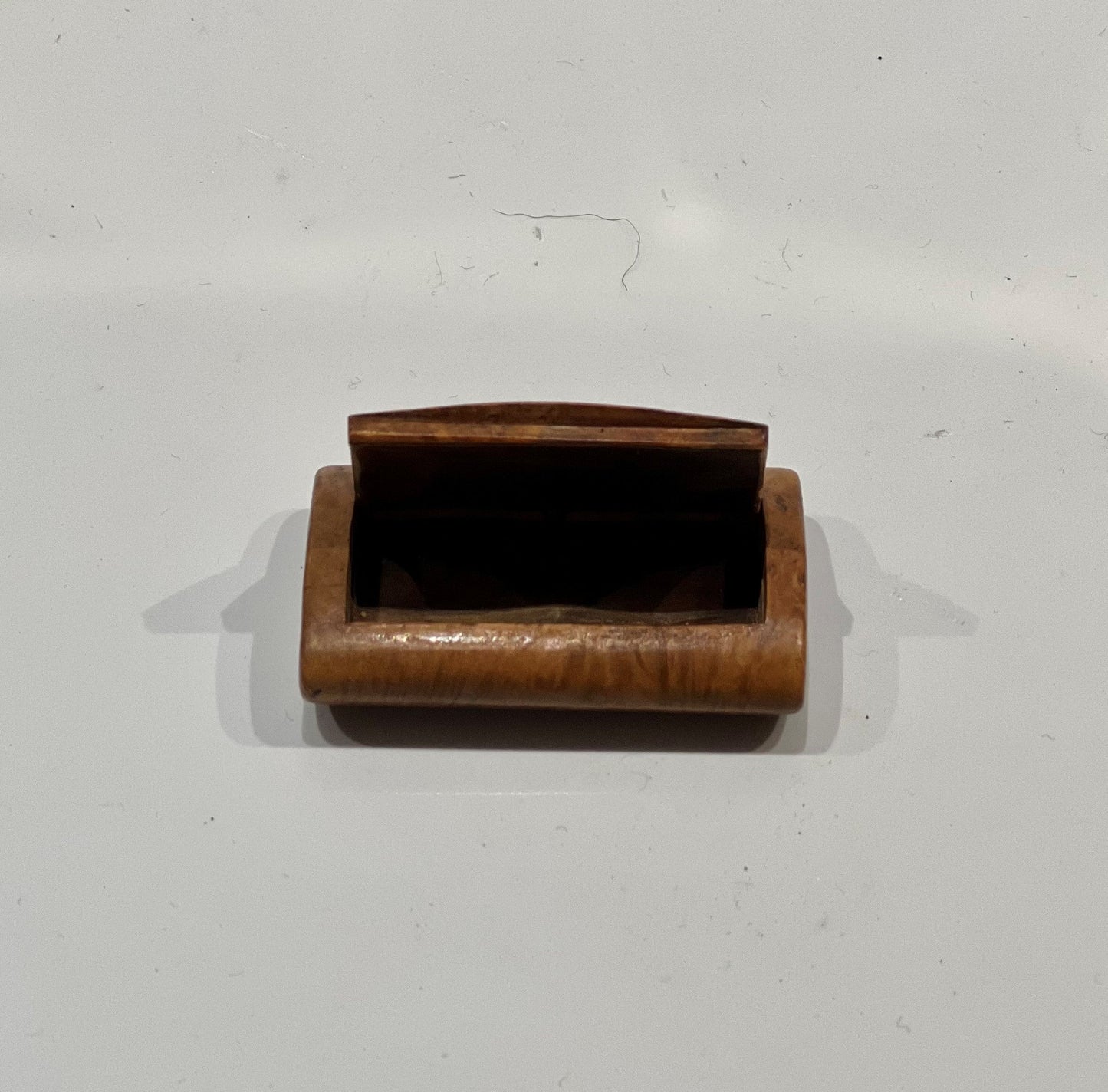19th Century Miniature Burr Wood Snuff Box Joanna Wood shop