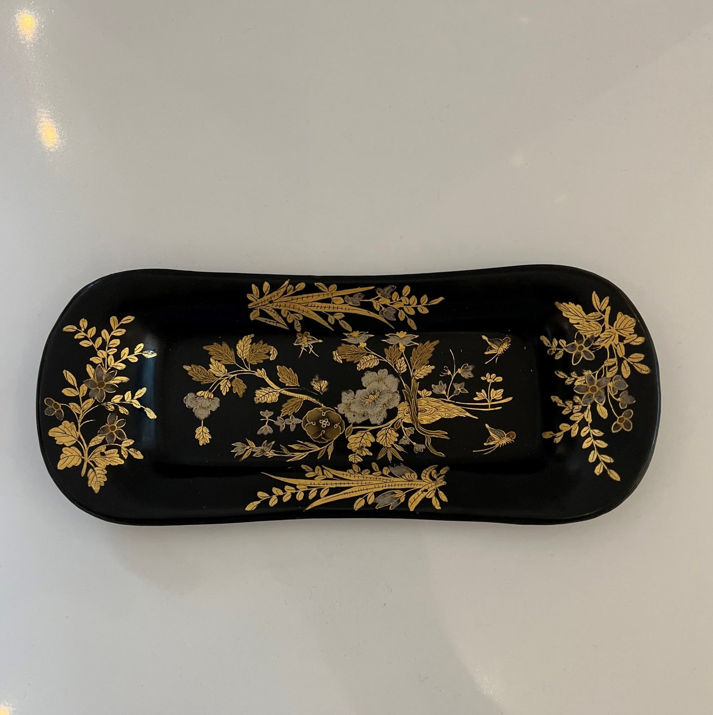 19th Century Toleware Small Oblong Tray Not specified