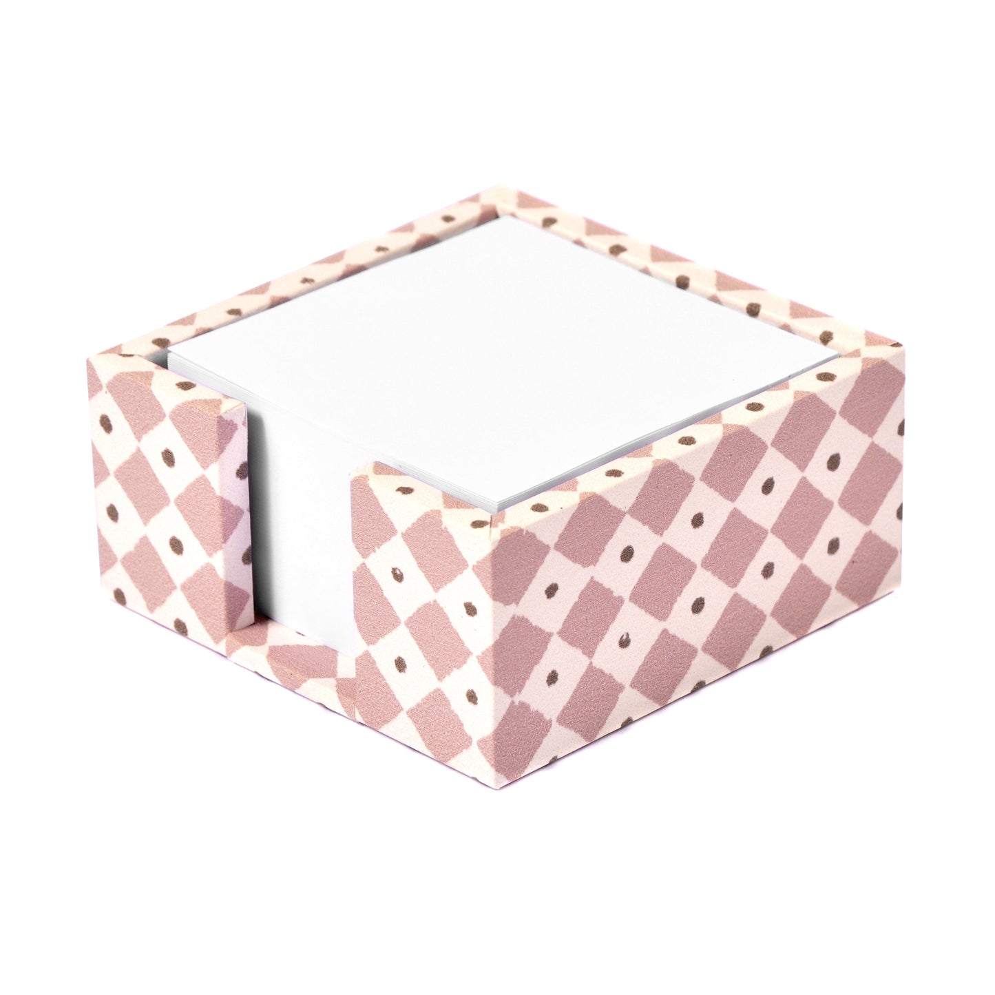 Diamond Dot Rose Memo Block Joanna Wood Shop