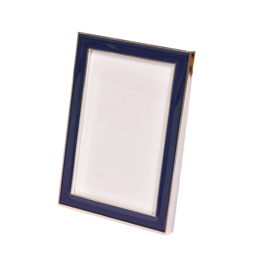 Navy Enamel Photo Frame 4x6 Joanna Wood Shop