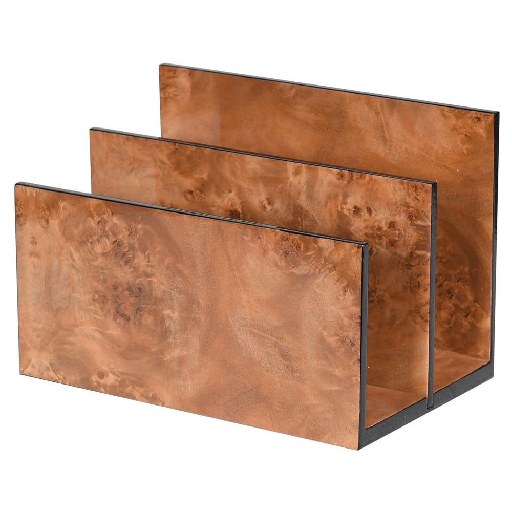 Walnut Burl Letter Rack joanna wood shop